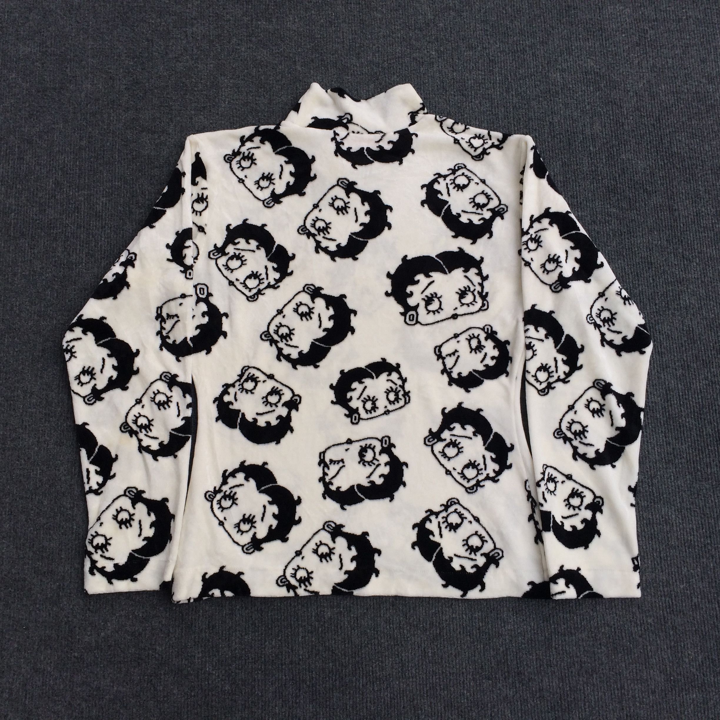 Cartoon Network × Vintage Vtg Betty Boop Women 90s Hip Hop Overprint Sweatshirt Size M / US 6-8 / IT 42-44 - 6 Thumbnail