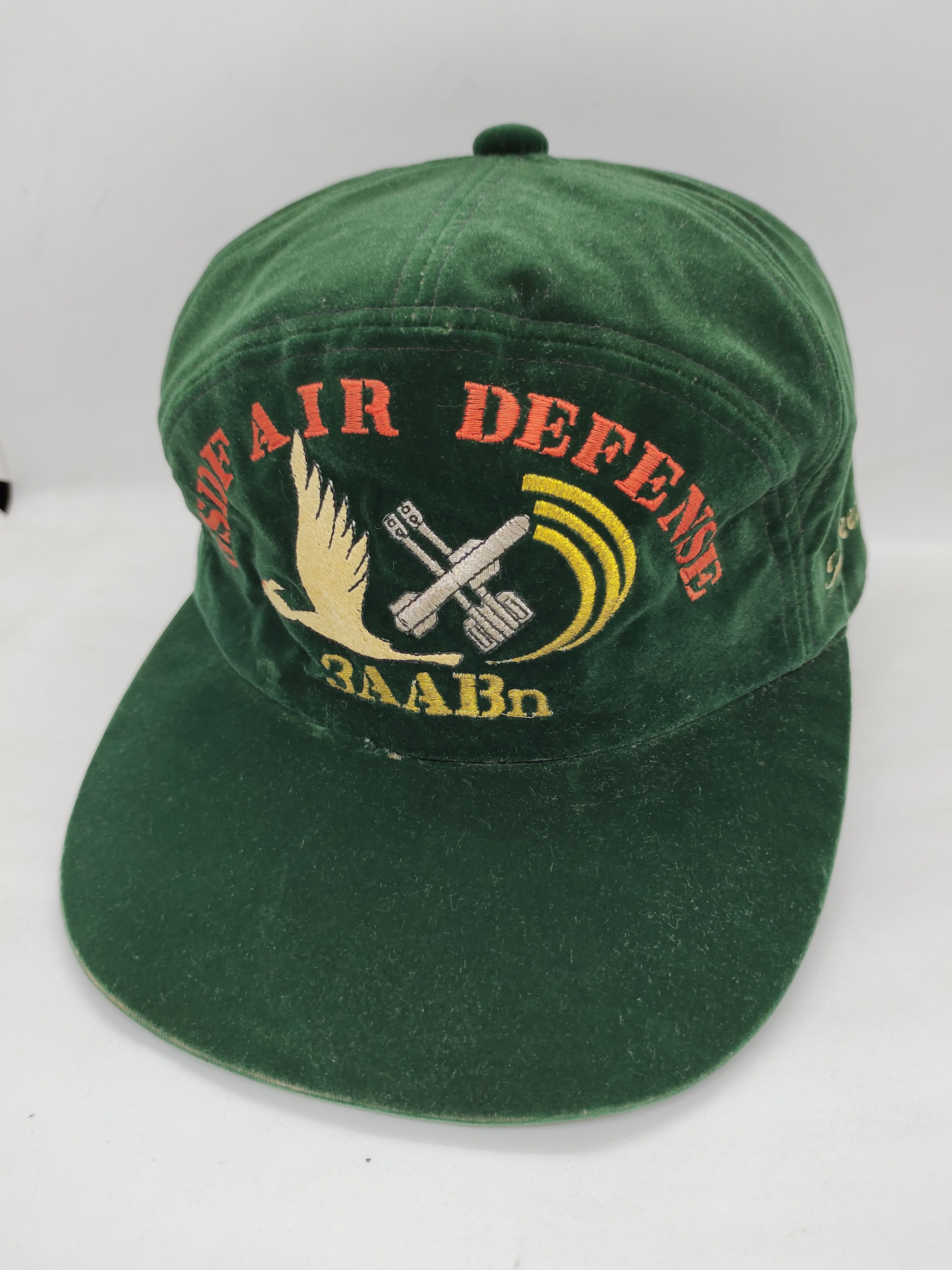 Vintage Vintage Gsdf Air Defense Velvet Cap Hat Adjustable Size ONE SIZE - 2 Thumbnail