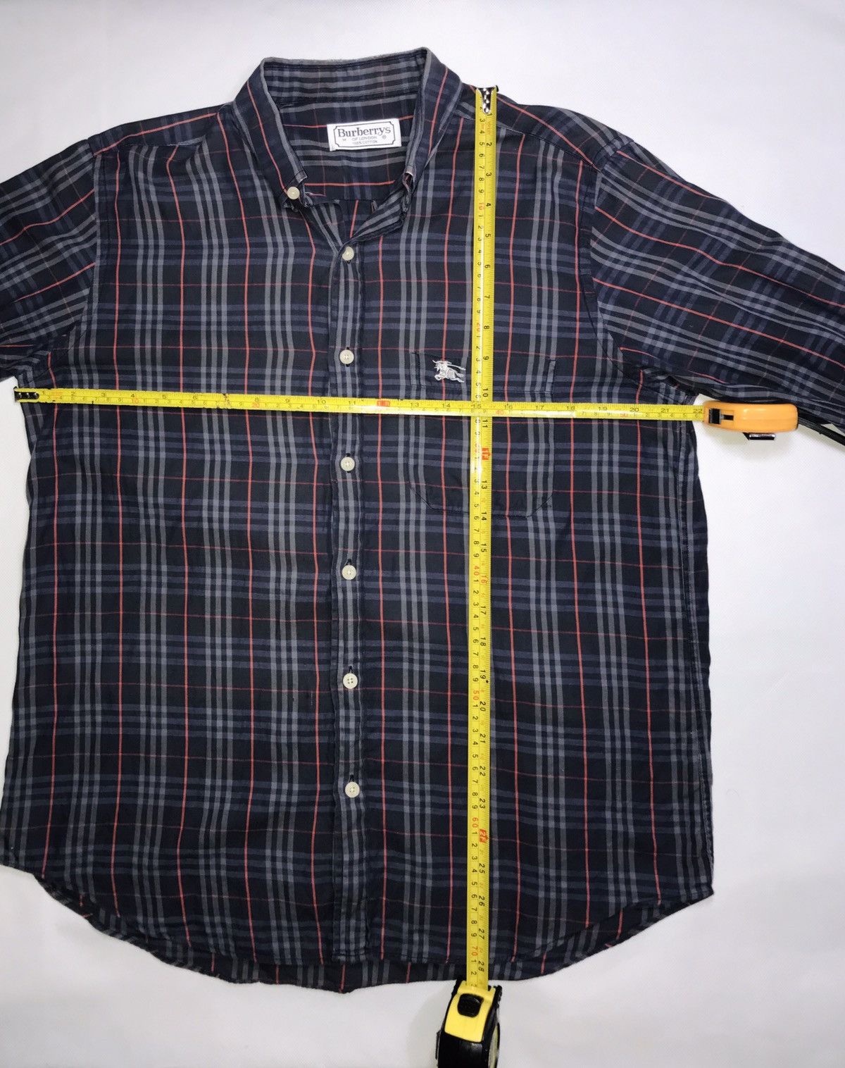Burberry Vintage Burberrys Shirt Button Nova Checkered Plaid Tartan Size US M / EU 48-50 / 2 - 12 Thumbnail