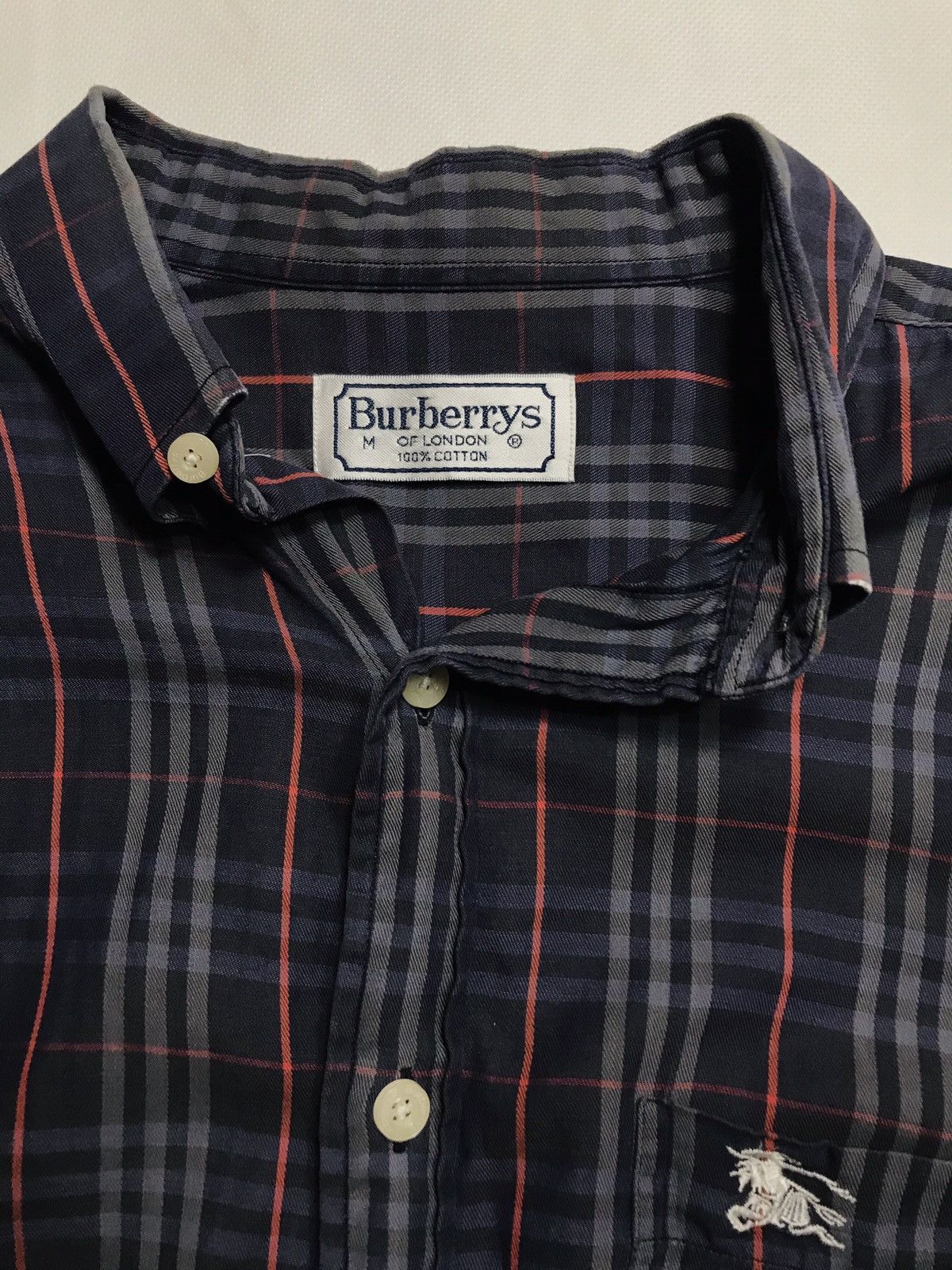 Burberry Vintage Burberrys Shirt Button Nova Checkered Plaid Tartan Size US M / EU 48-50 / 2 - 11 Thumbnail