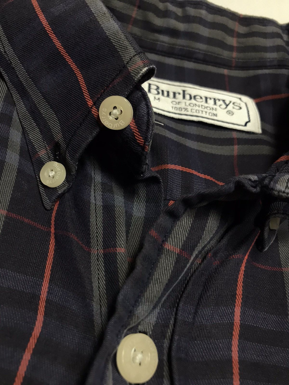 Burberry Vintage Burberrys Shirt Button Nova Checkered Plaid Tartan Size US M / EU 48-50 / 2 - 8 Thumbnail