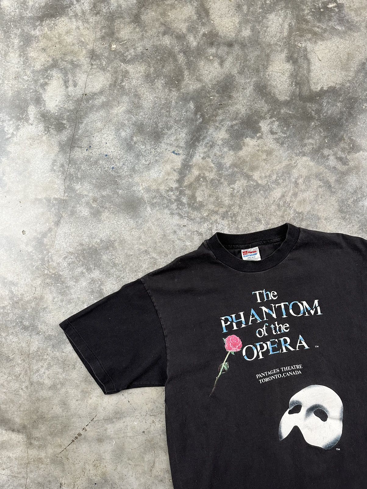 Hanes × Vintage Vintage The Phantom of the Opera Black Mask Tee Sz. Large Size US L / EU 52-54 / 3 - 2 Thumbnail