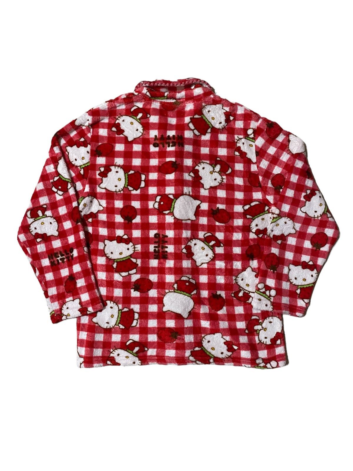 Japanese Brand Japanese Hello Kitty Fleece Aop Button Shirt Size M / US 6-8 / IT 42-44 - 3 Thumbnail