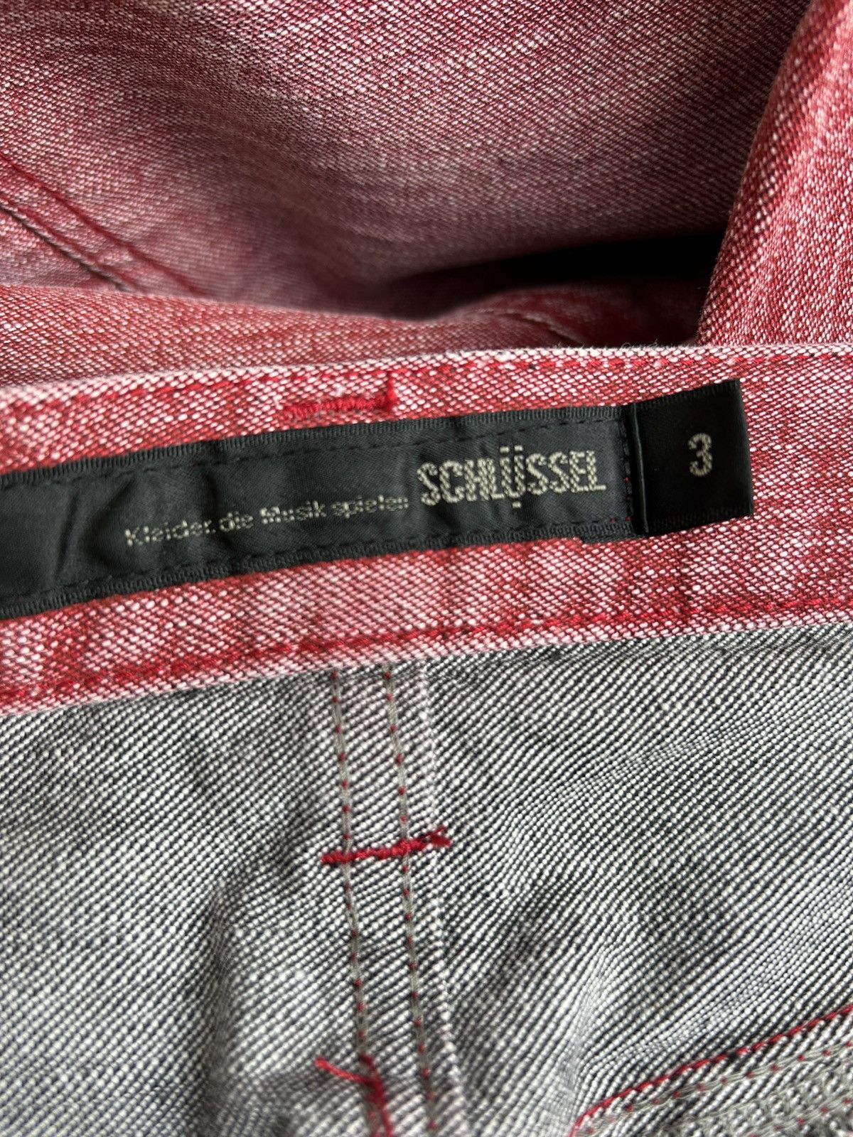 Schlussel Vintage Schlussel Japan Fade Red Denim Flare Jeans Size US 30 / EU 46 - 21 Thumbnail