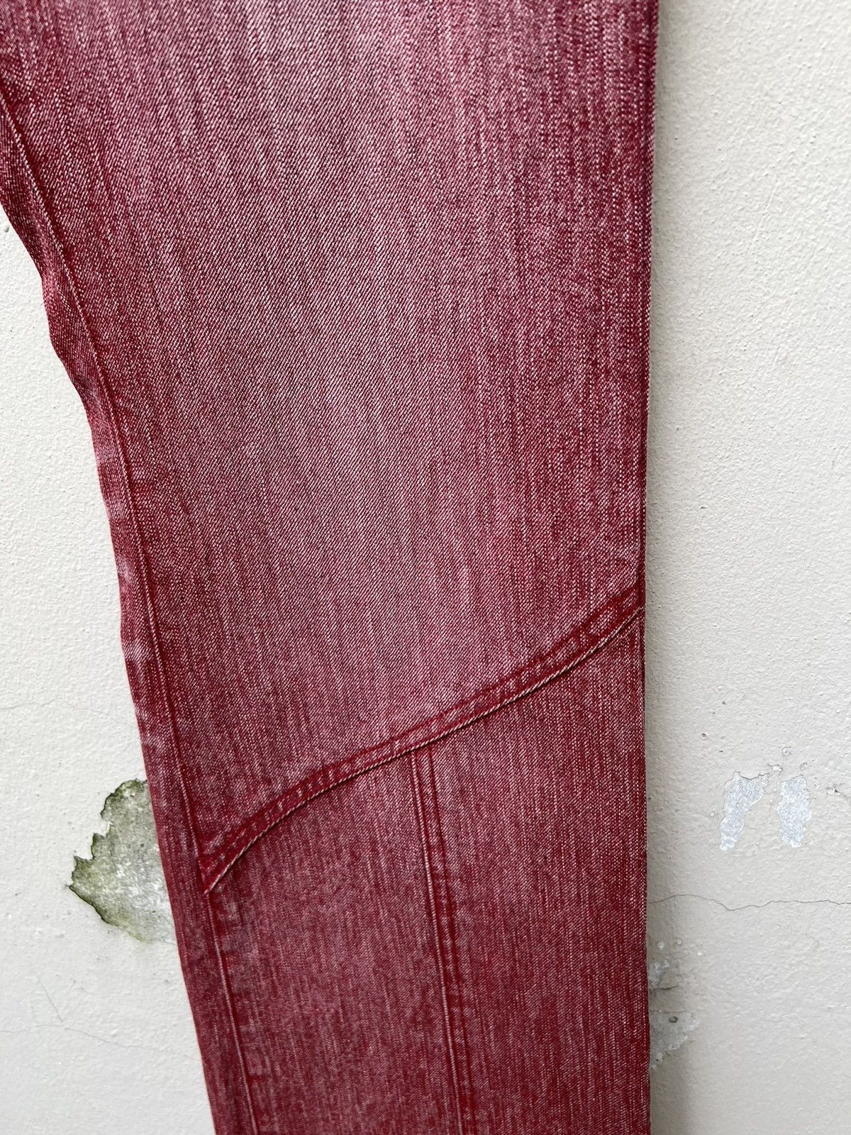 Schlussel Vintage Schlussel Japan Fade Red Denim Flare Jeans Size US 30 / EU 46 - 13 Thumbnail