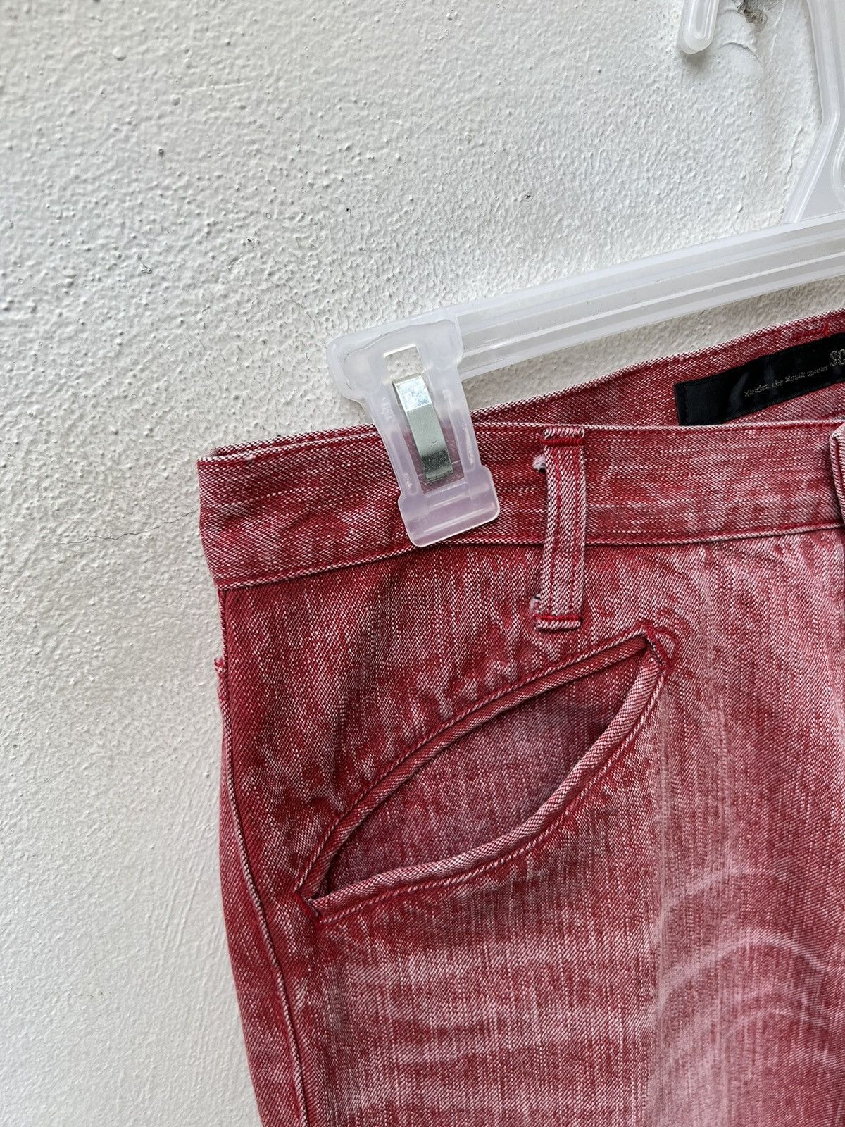 Schlussel Vintage Schlussel Japan Fade Red Denim Flare Jeans Size US 30 / EU 46 - 8 Thumbnail