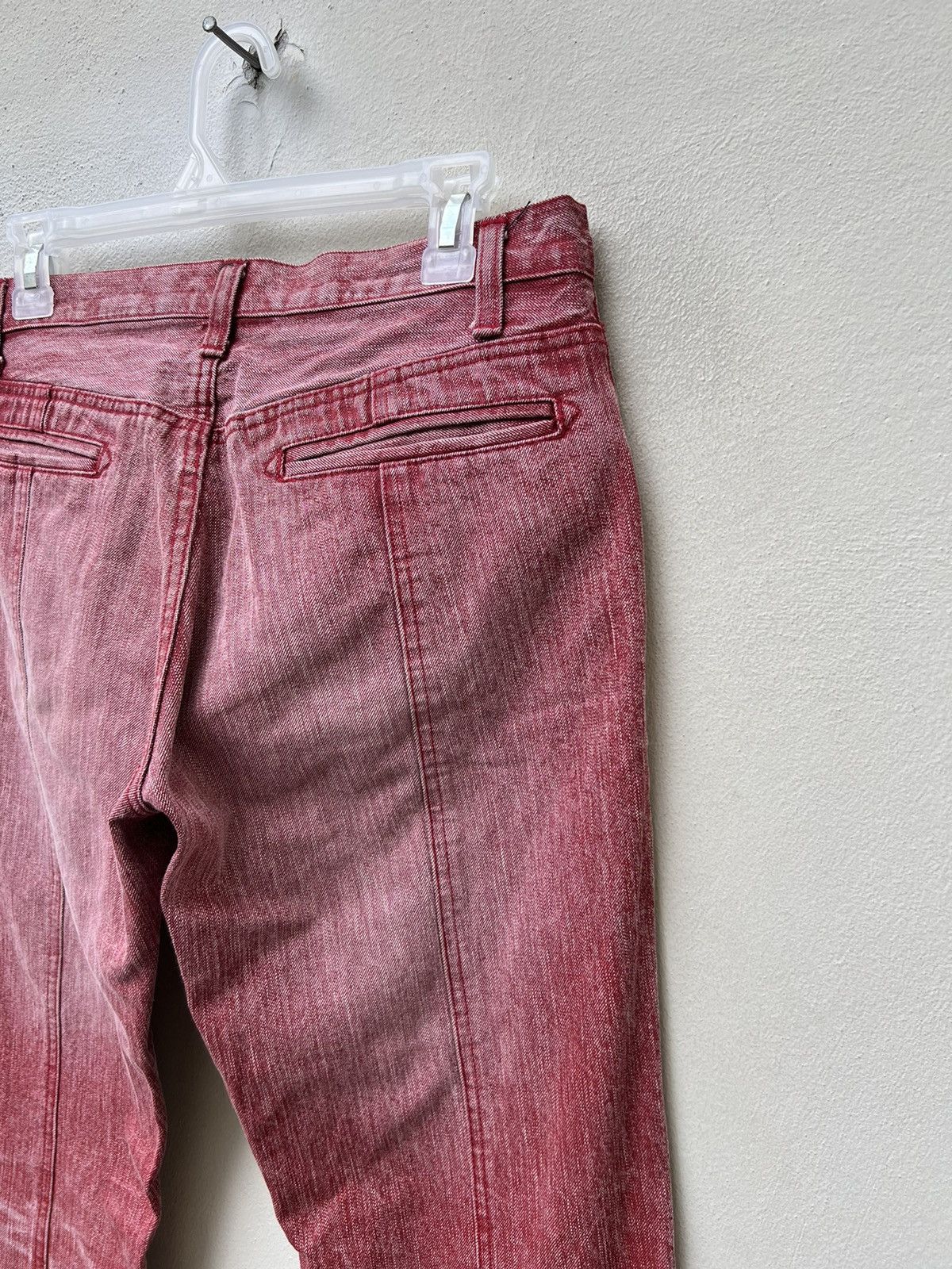 Schlussel Vintage Schlussel Japan Fade Red Denim Flare Jeans Size US 30 / EU 46 - 18 Thumbnail