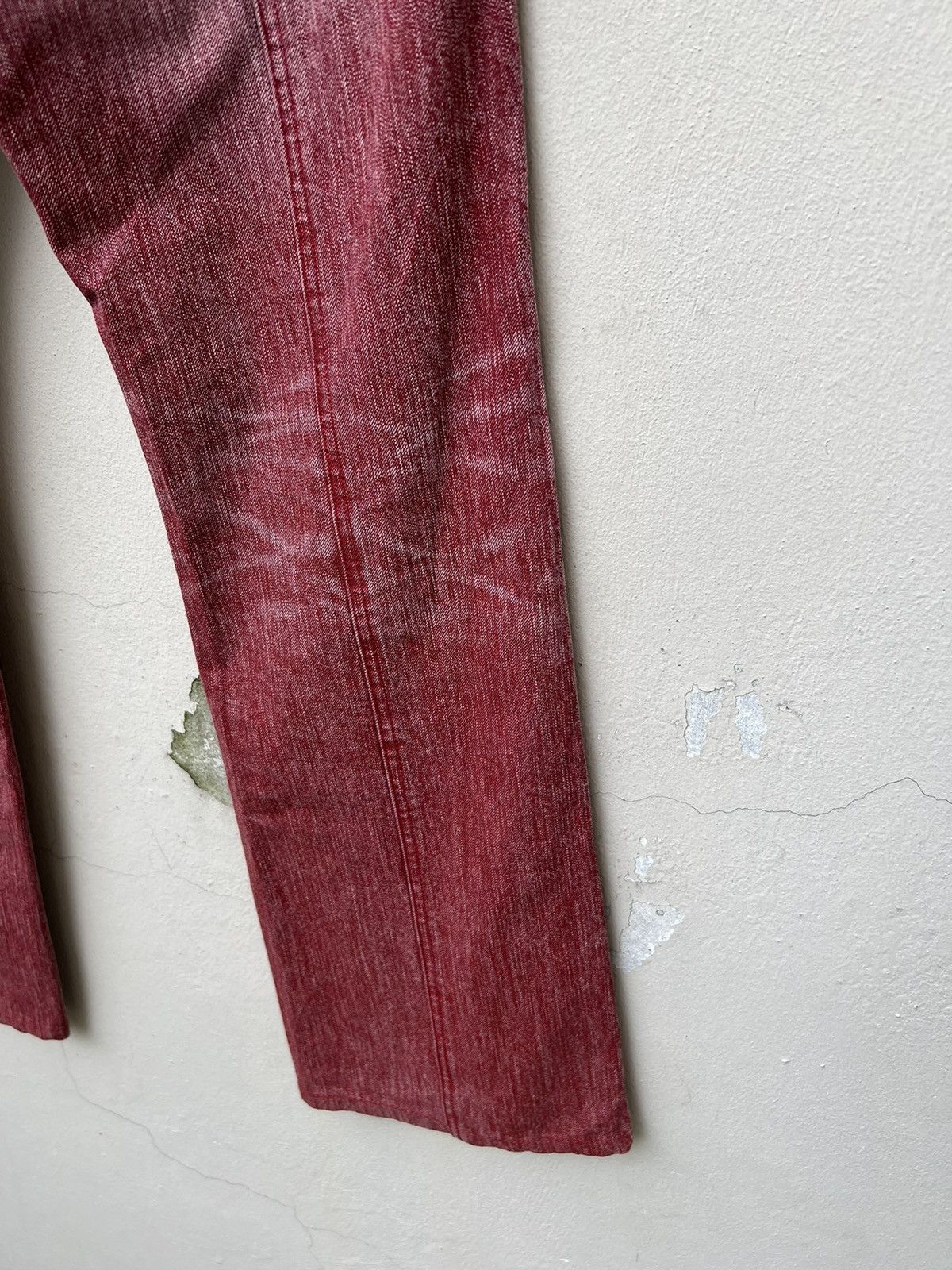 Schlussel Vintage Schlussel Japan Fade Red Denim Flare Jeans Size US 30 / EU 46 - 19 Thumbnail