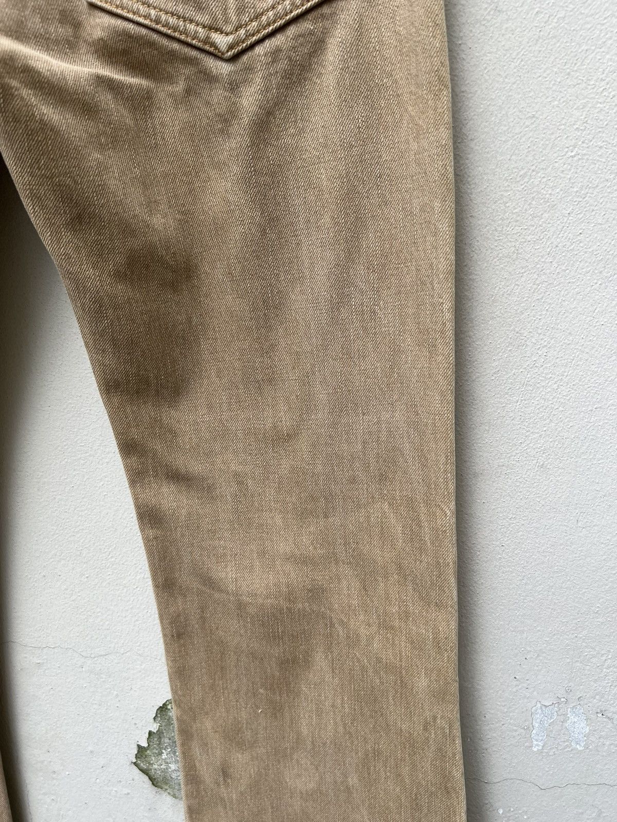 Alchemist VTG Skull Jeans Mustang Fade Persimmon Dye Denim Flare Jeans Size US 31 - 21 Thumbnail
