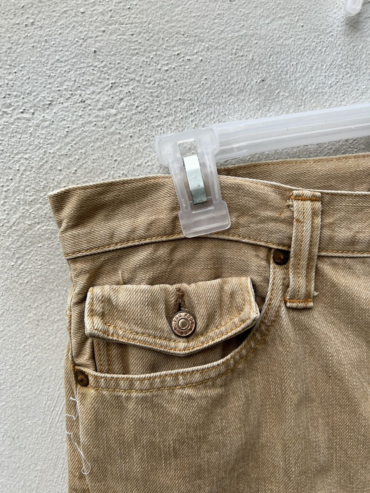 Alchemist VTG Skull Jeans Mustang Fade Persimmon Dye Denim Flare Jeans Size US 31 - 8 Thumbnail