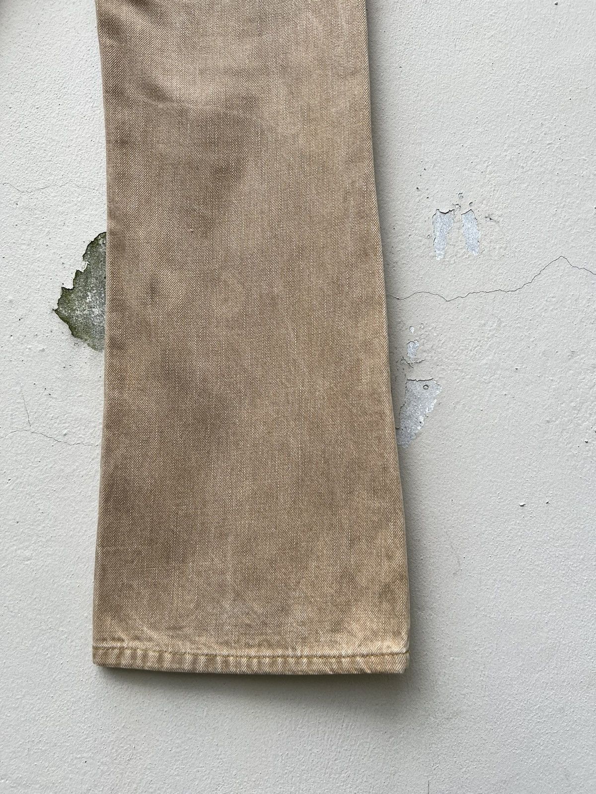 Alchemist VTG Skull Jeans Mustang Fade Persimmon Dye Denim Flare Jeans Size US 31 - 22 Thumbnail