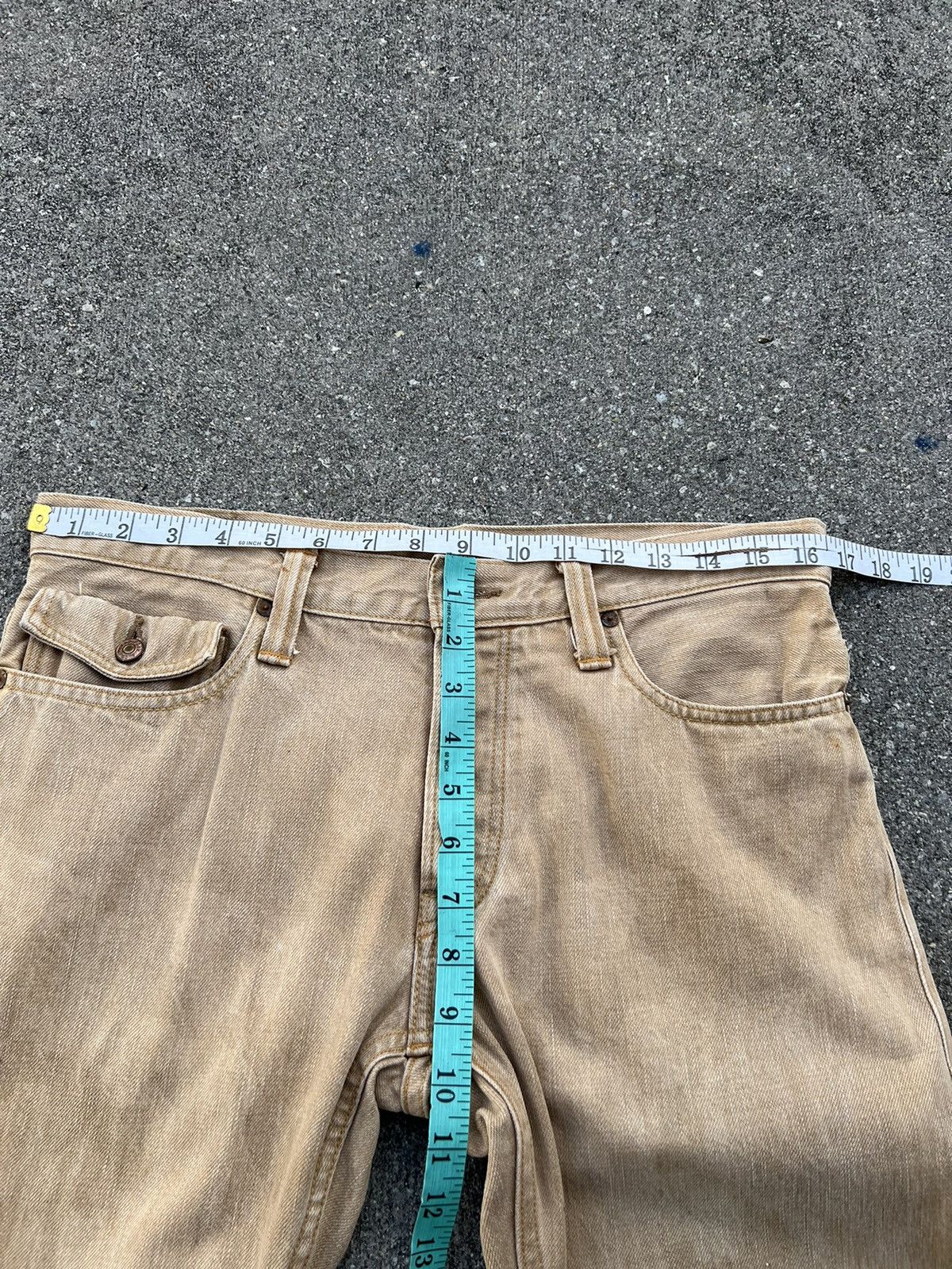 Alchemist VTG Skull Jeans Mustang Fade Persimmon Dye Denim Flare Jeans Size US 31 - 2 Thumbnail