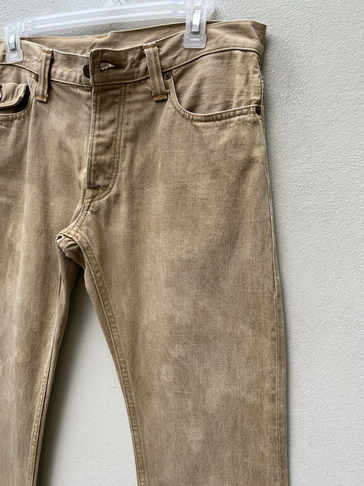 Alchemist VTG Skull Jeans Mustang Fade Persimmon Dye Denim Flare Jeans Size US 31 - 12 Thumbnail