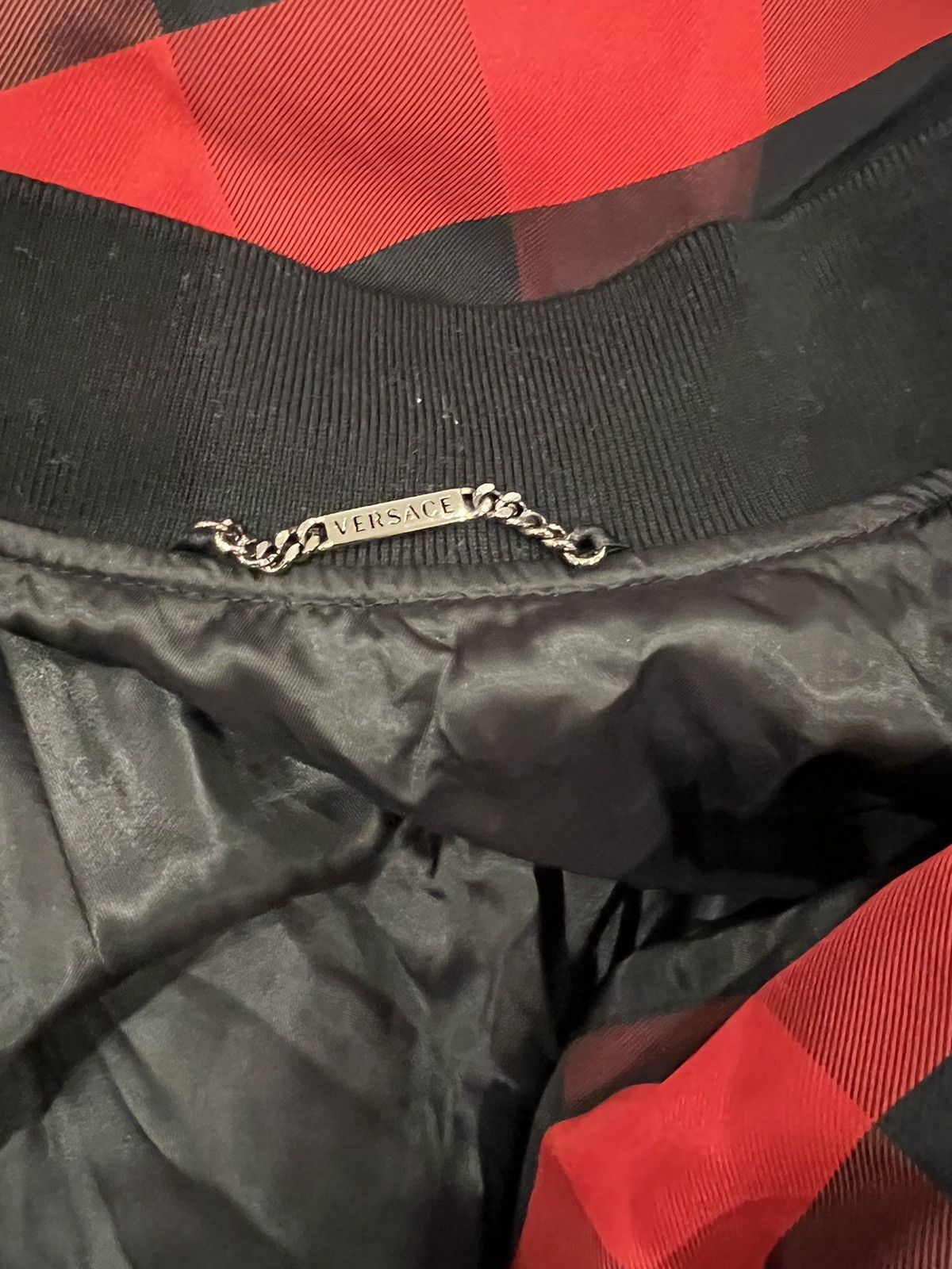 Versace Versace Gingham Bomber Jacket red size 52 $3500 Size US L / EU 52-54 / 3 - 7 Thumbnail