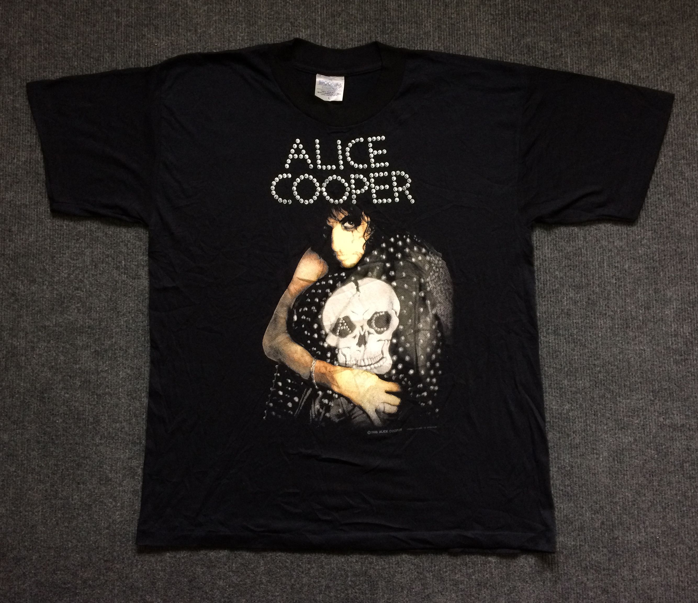 Vintage Alice Cooper Trash 80s 90s Hardcore Metal T shirt - www 