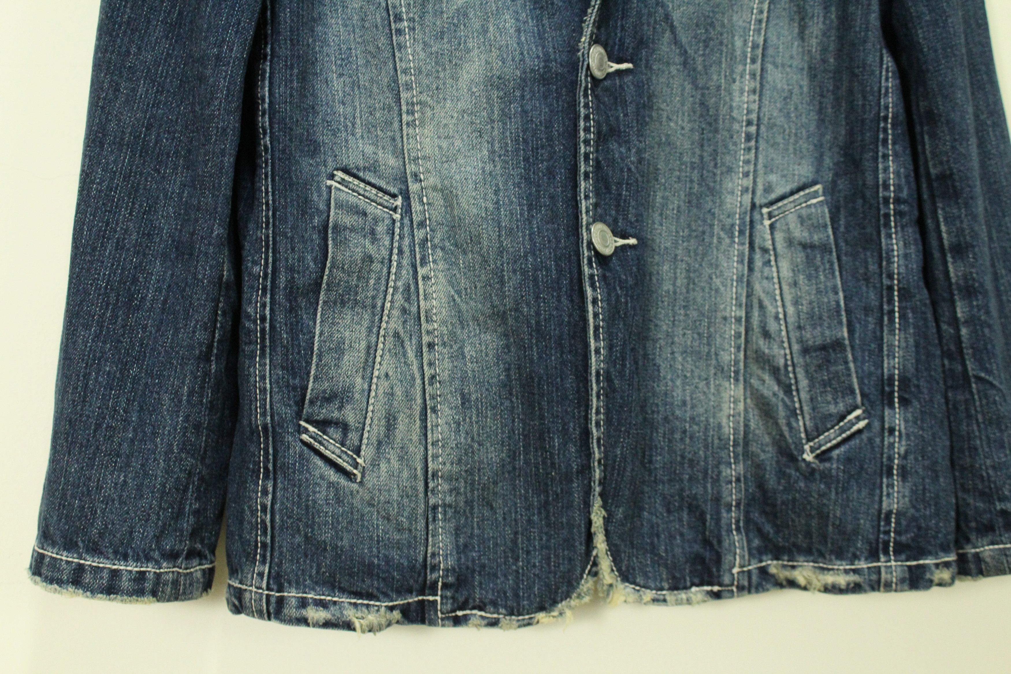 Japanese Brand HOUSE OF BLUES Jacket Blazer Coat Distressed Sunfaded Size US S / EU 44-46 / 1 - 10 Thumbnail