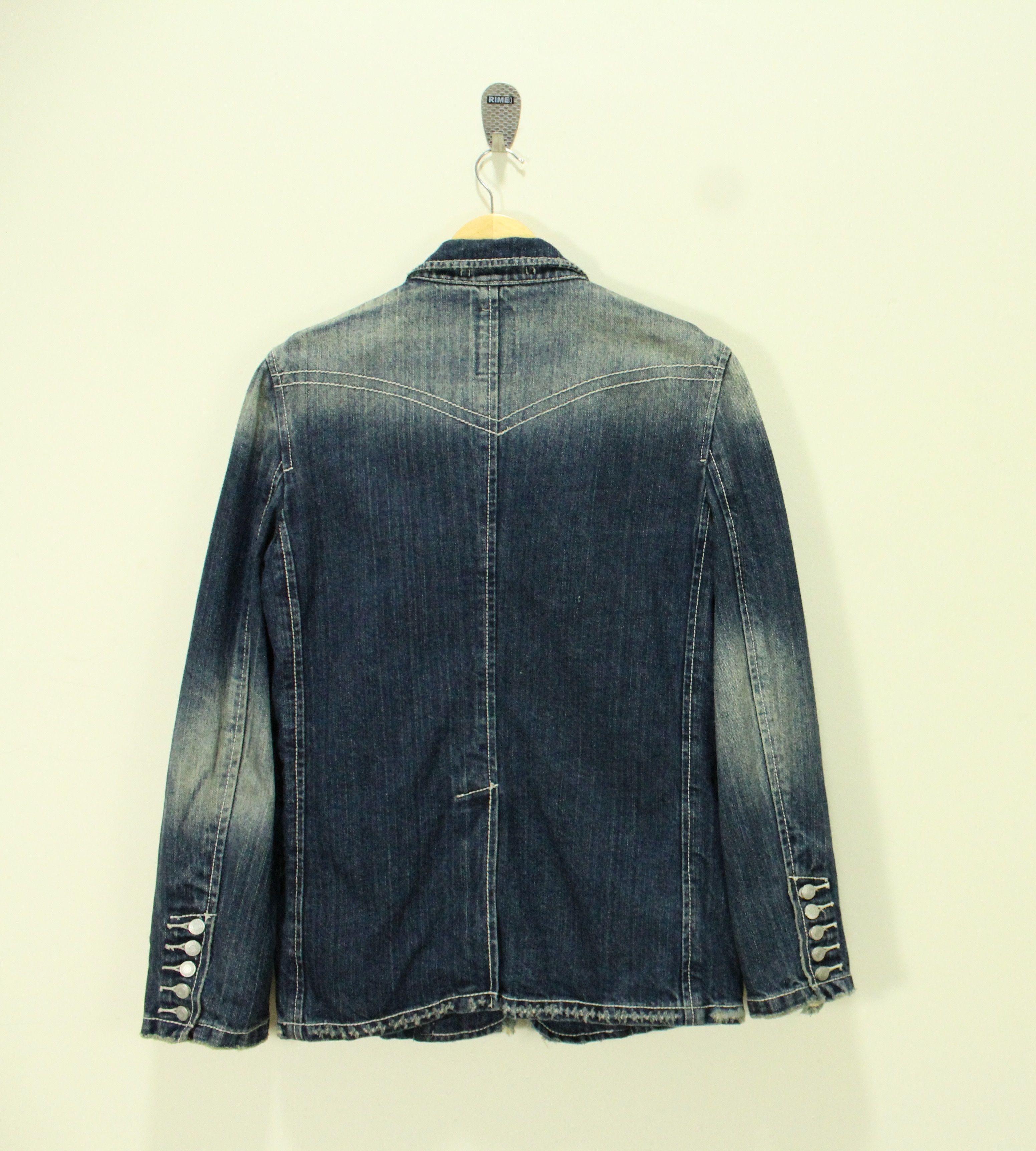 Japanese Brand HOUSE OF BLUES Jacket Blazer Coat Distressed Sunfaded Size US S / EU 44-46 / 1 - 3 Thumbnail