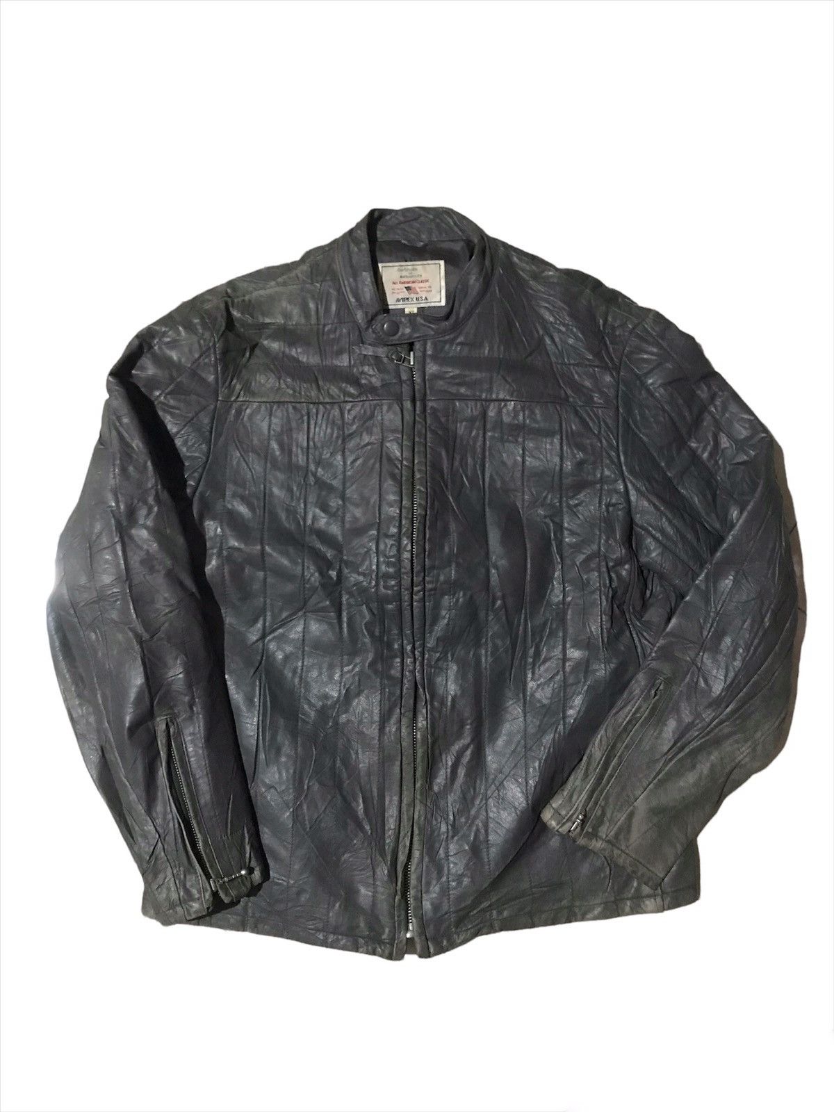 Avirex × Vintage Vintage Avirex Leather Zipper Jacket Size US M / EU 48-50 / 2 - 1 Thumbnail