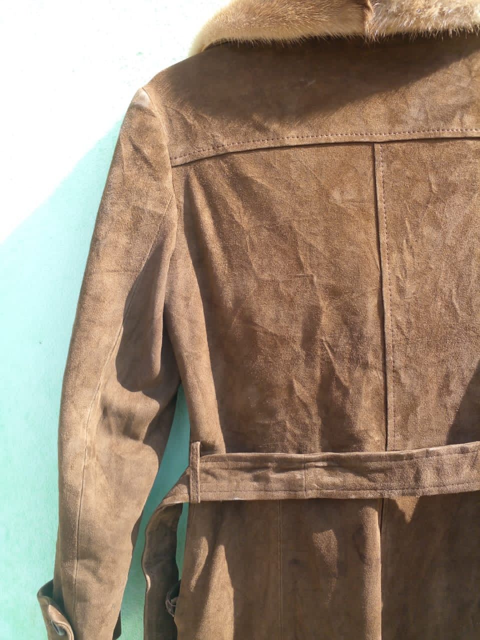 Genuine Leather VINTAGE PARTINA LEATHER FAUX FUR SHERLING JACKET Size US XS / EU 42 / 0 - 15 Thumbnail