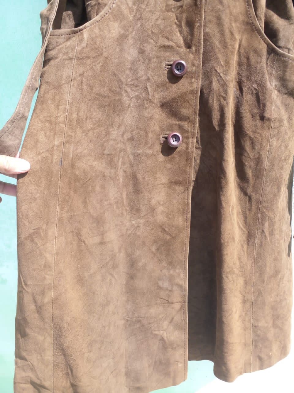 Genuine Leather VINTAGE PARTINA LEATHER FAUX FUR SHERLING JACKET Size US XS / EU 42 / 0 - 6 Thumbnail
