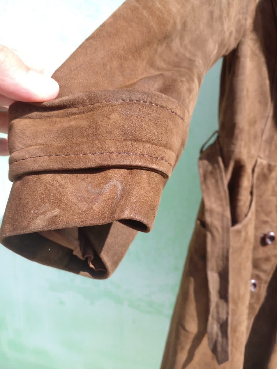 Genuine Leather VINTAGE PARTINA LEATHER FAUX FUR SHERLING JACKET Size US XS / EU 42 / 0 - 9 Thumbnail