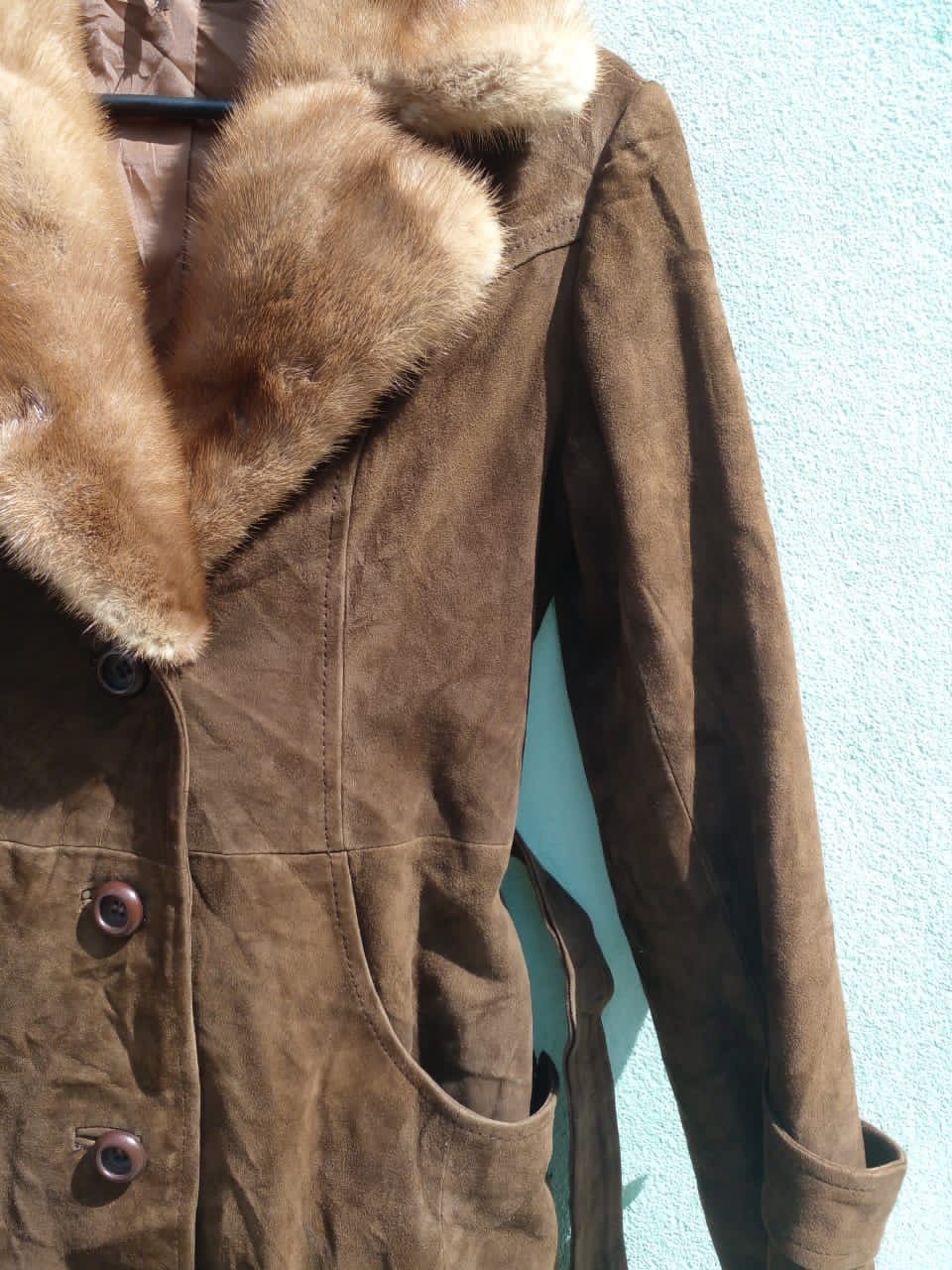 Genuine Leather VINTAGE PARTINA LEATHER FAUX FUR SHERLING JACKET Size US XS / EU 42 / 0 - 10 Thumbnail