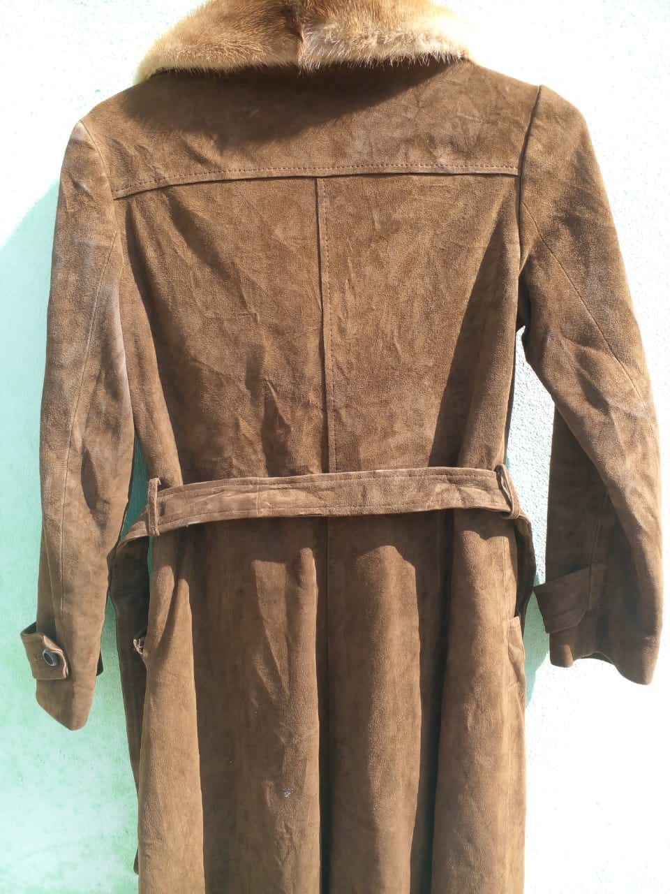 Genuine Leather VINTAGE PARTINA LEATHER FAUX FUR SHERLING JACKET Size US XS / EU 42 / 0 - 12 Thumbnail