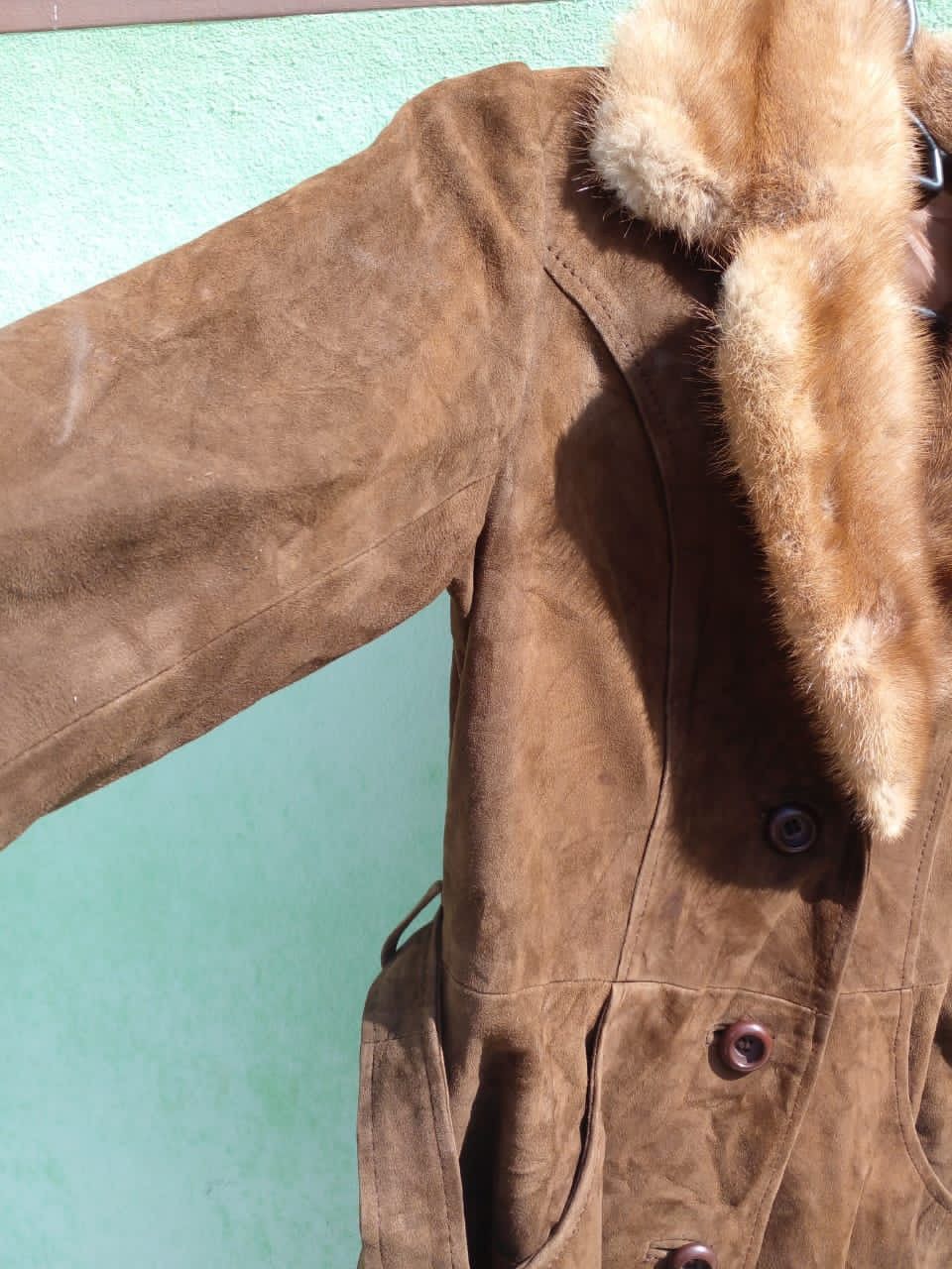 Genuine Leather VINTAGE PARTINA LEATHER FAUX FUR SHERLING JACKET Size US XS / EU 42 / 0 - 4 Thumbnail