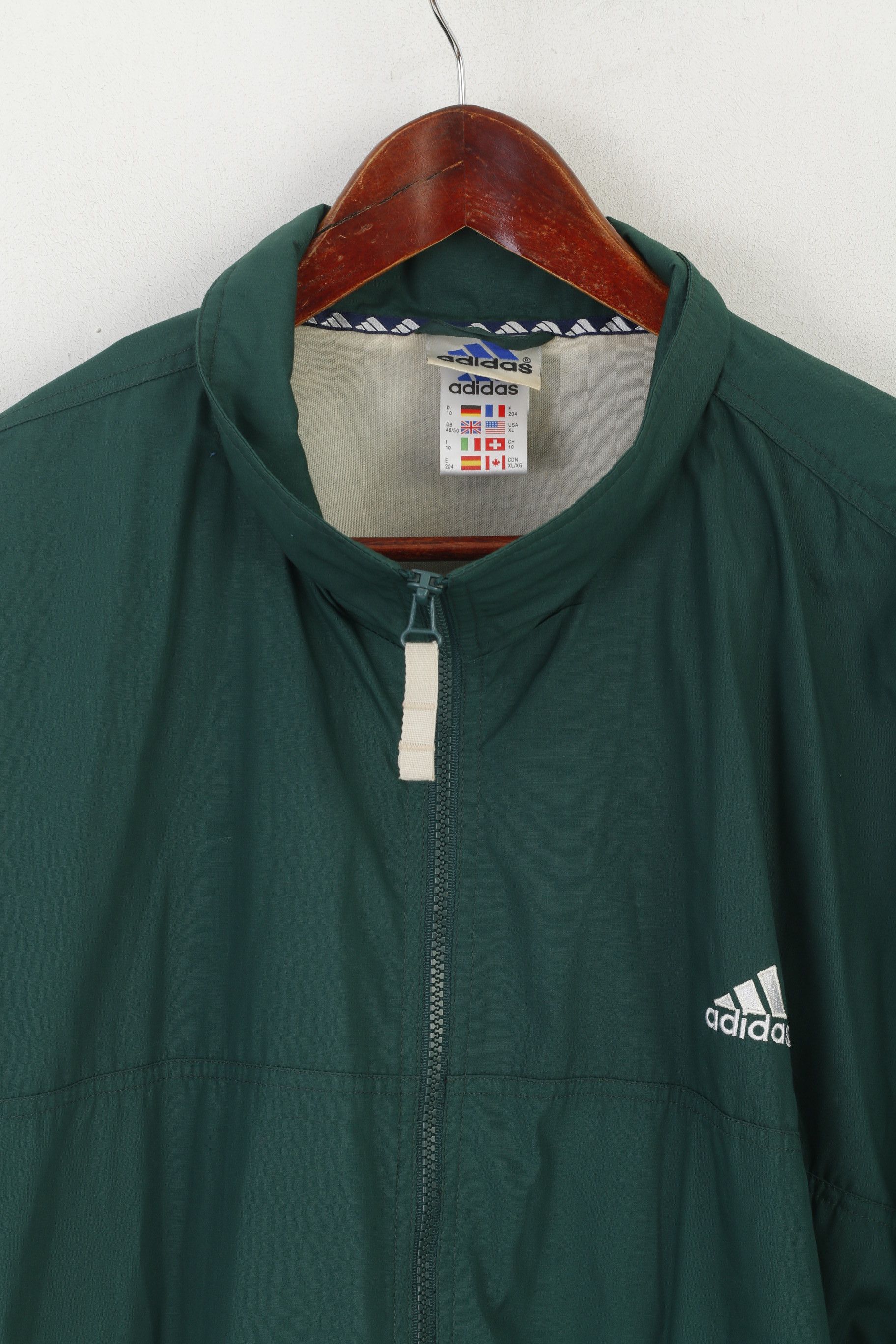 Adidas Adidas Men XL Jacket Green Vintage 90s Top 8255 Size US XL / EU 56 / 4 - 3 Thumbnail