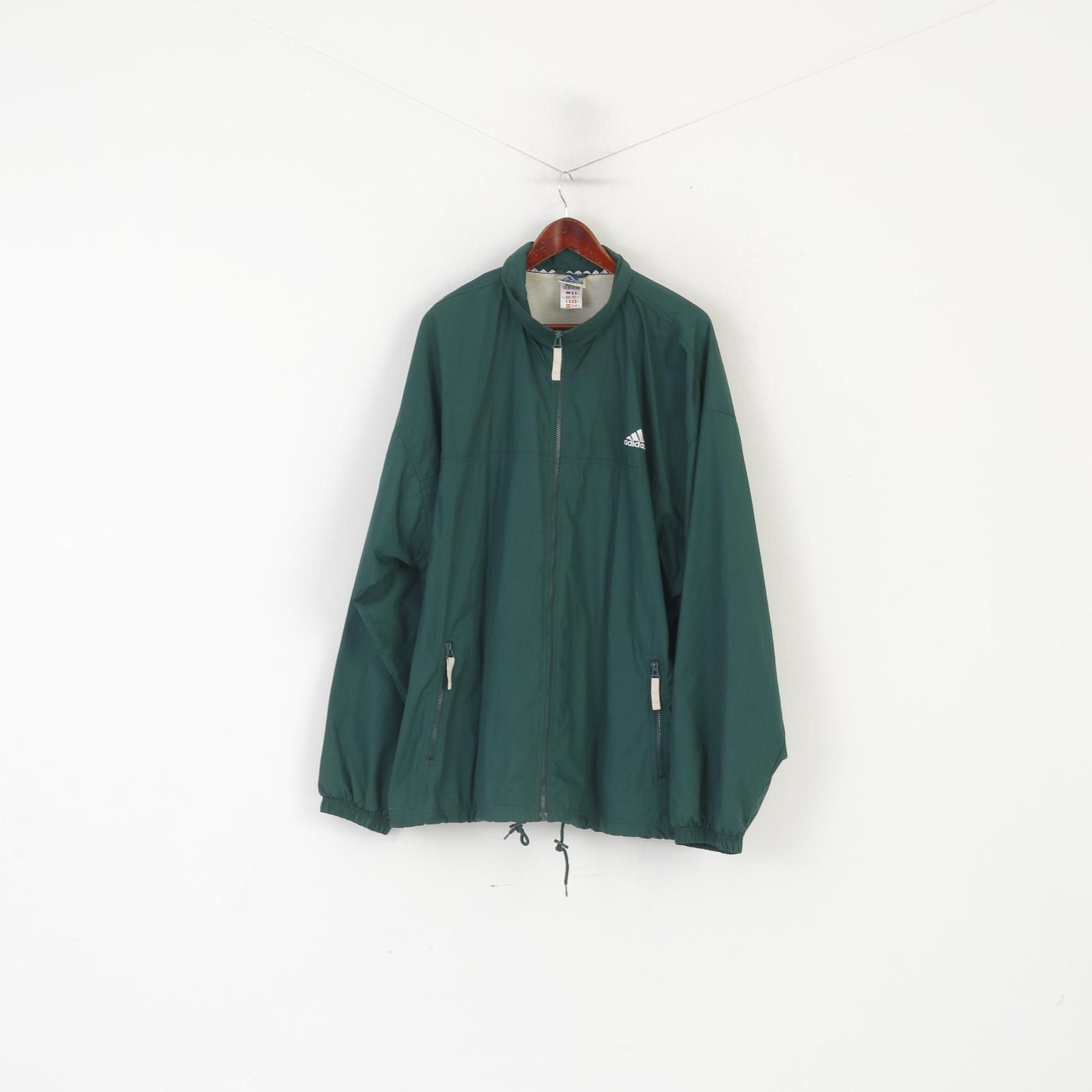 Adidas Adidas Men XL Jacket Green Vintage 90s Top 8255 Size US XL / EU 56 / 4 - 2 Thumbnail