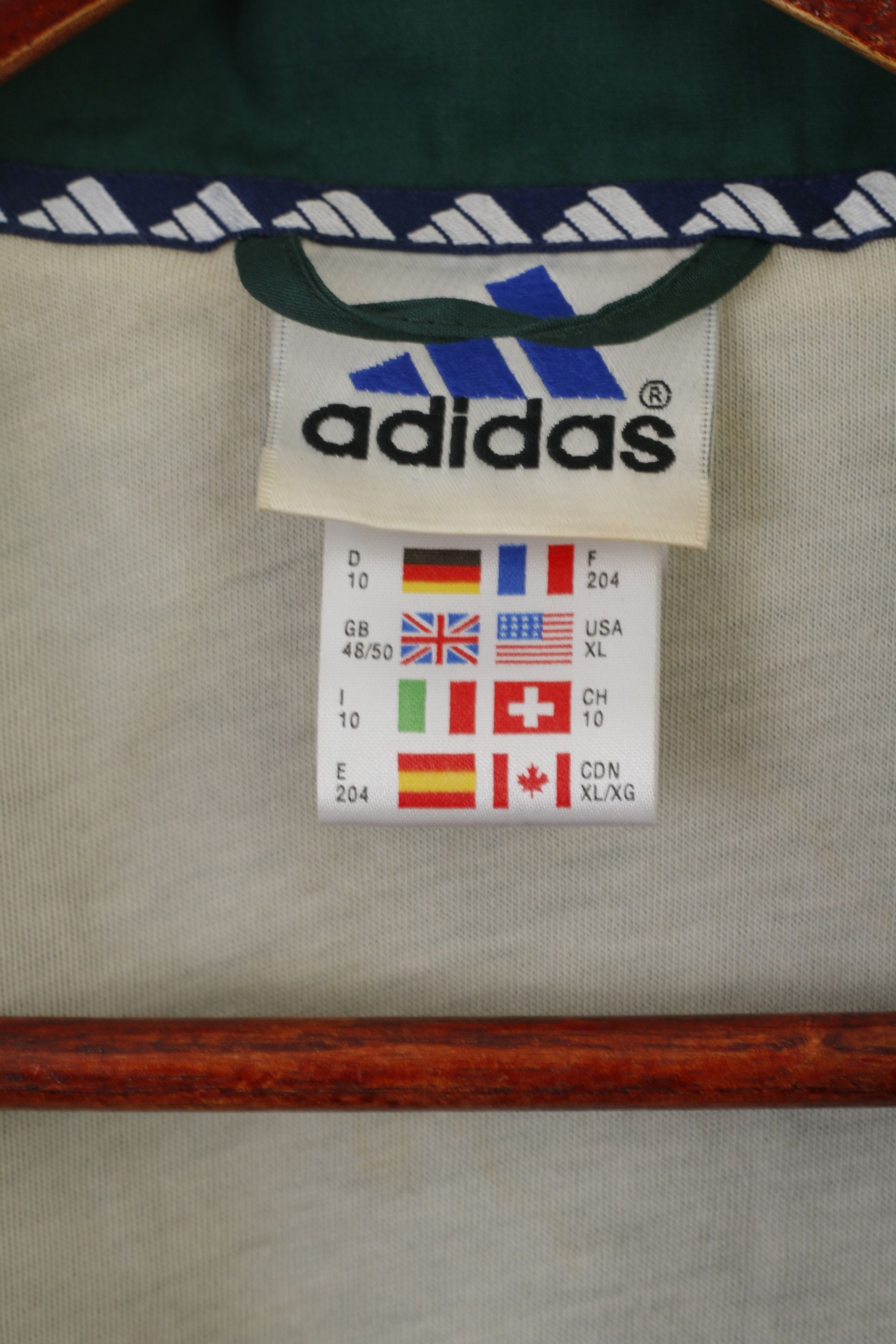 Adidas Adidas Men XL Jacket Green Vintage 90s Top 8255 Size US XL / EU 56 / 4 - 5 Thumbnail