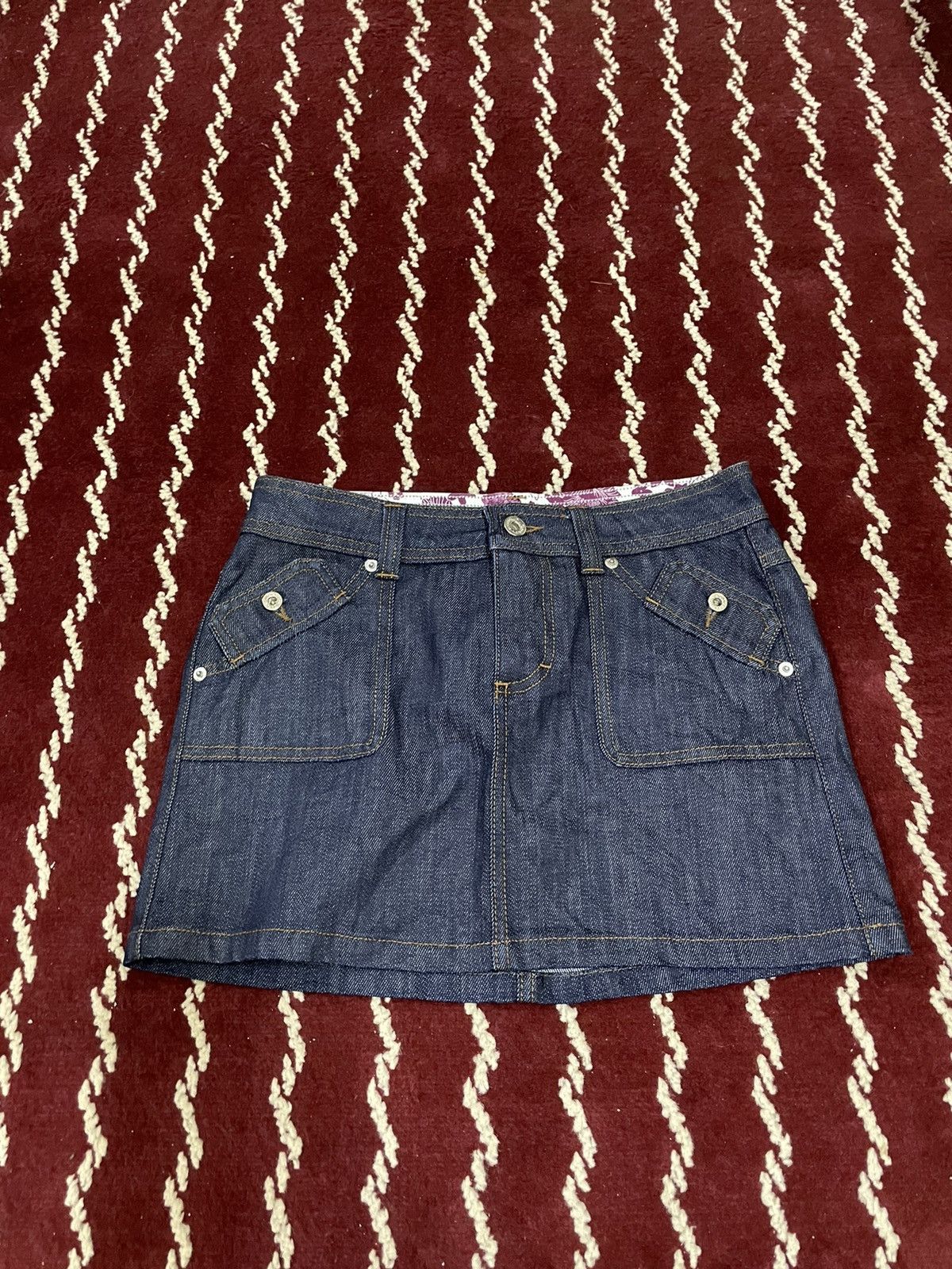 Dolce & Gabbana Gray Cotton Stretch Mid Waist Denim Mini Skirt main image 1