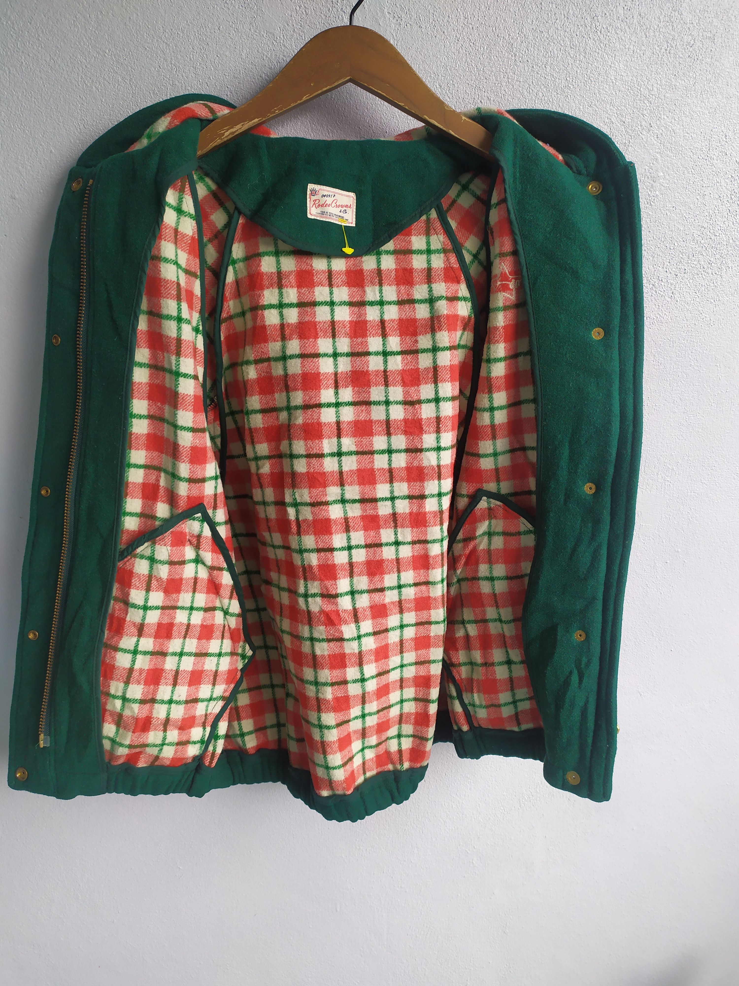 Vintage Vintage Rodeo Crowns Hoodie Cascmere Wool Green Jacket Size US M / EU 48-50 / 2 - 5 Thumbnail