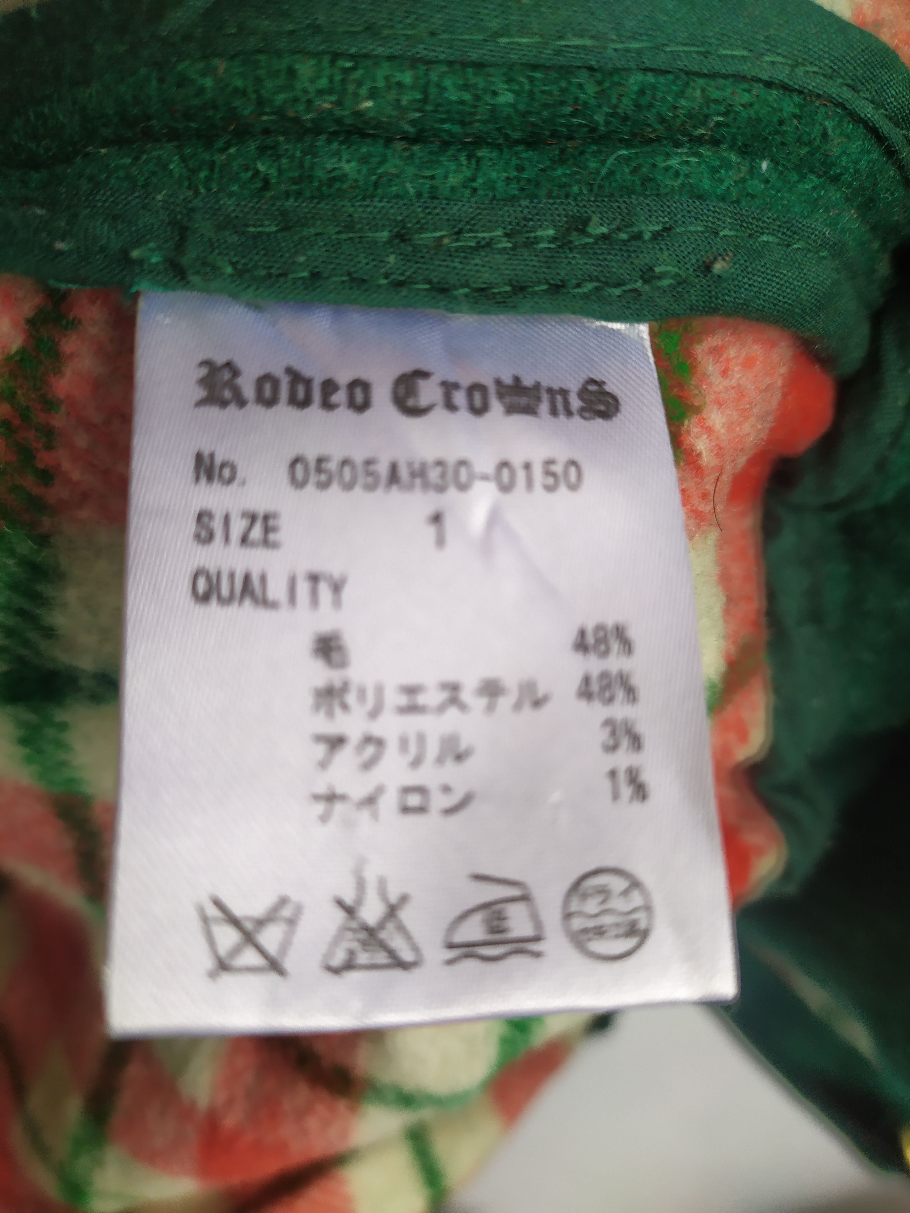 Vintage Vintage Rodeo Crowns Hoodie Cascmere Wool Green Jacket Size US M / EU 48-50 / 2 - 4 Thumbnail