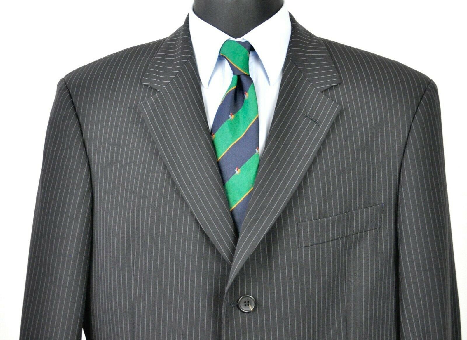 Hugo Boss HUGO BOSS Wool Blazer Pinstriped Suit Jacket Coat UK 42R Size 42R - 2 Thumbnail