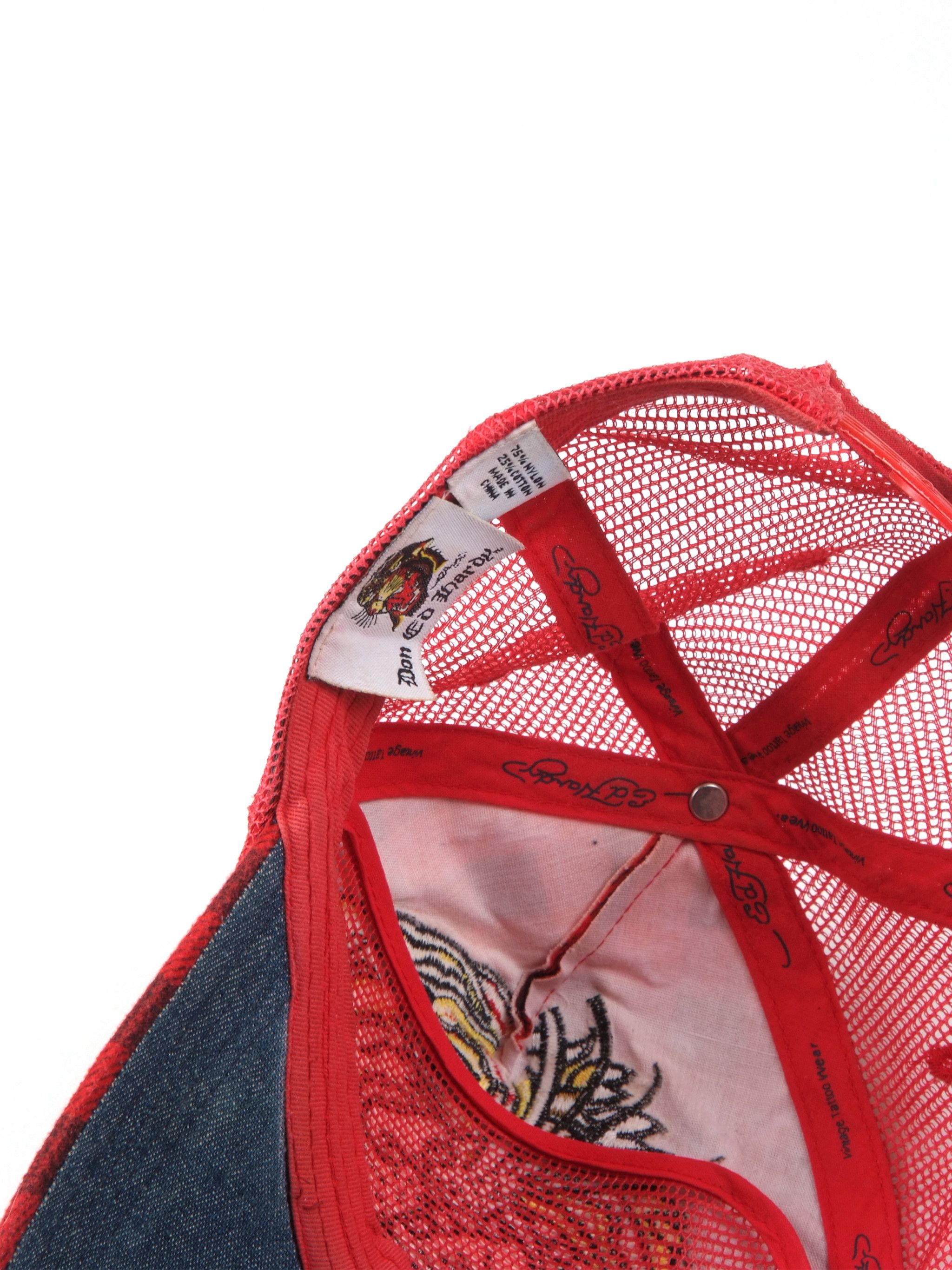 Christian Audigier × Ed Hardy × Vintage Vintage y2k Rare Ed Hardy Trucker Cap One Size Size ONE SIZE - 6 Thumbnail