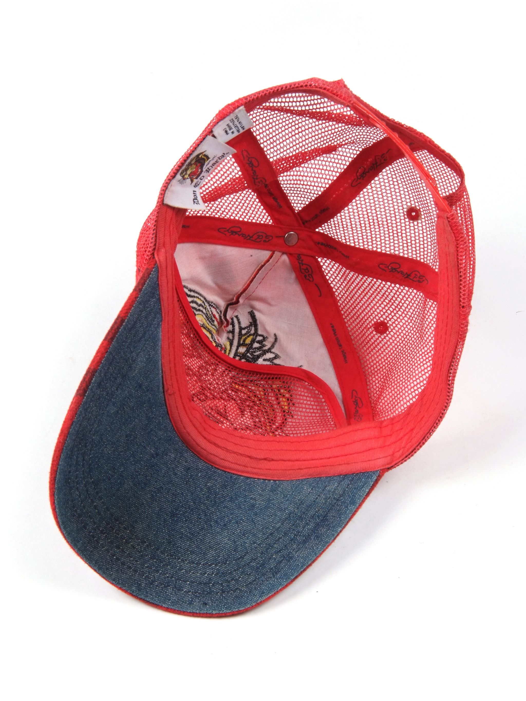 Christian Audigier × Ed Hardy × Vintage Vintage y2k Rare Ed Hardy Trucker Cap One Size Size ONE SIZE - 5 Thumbnail