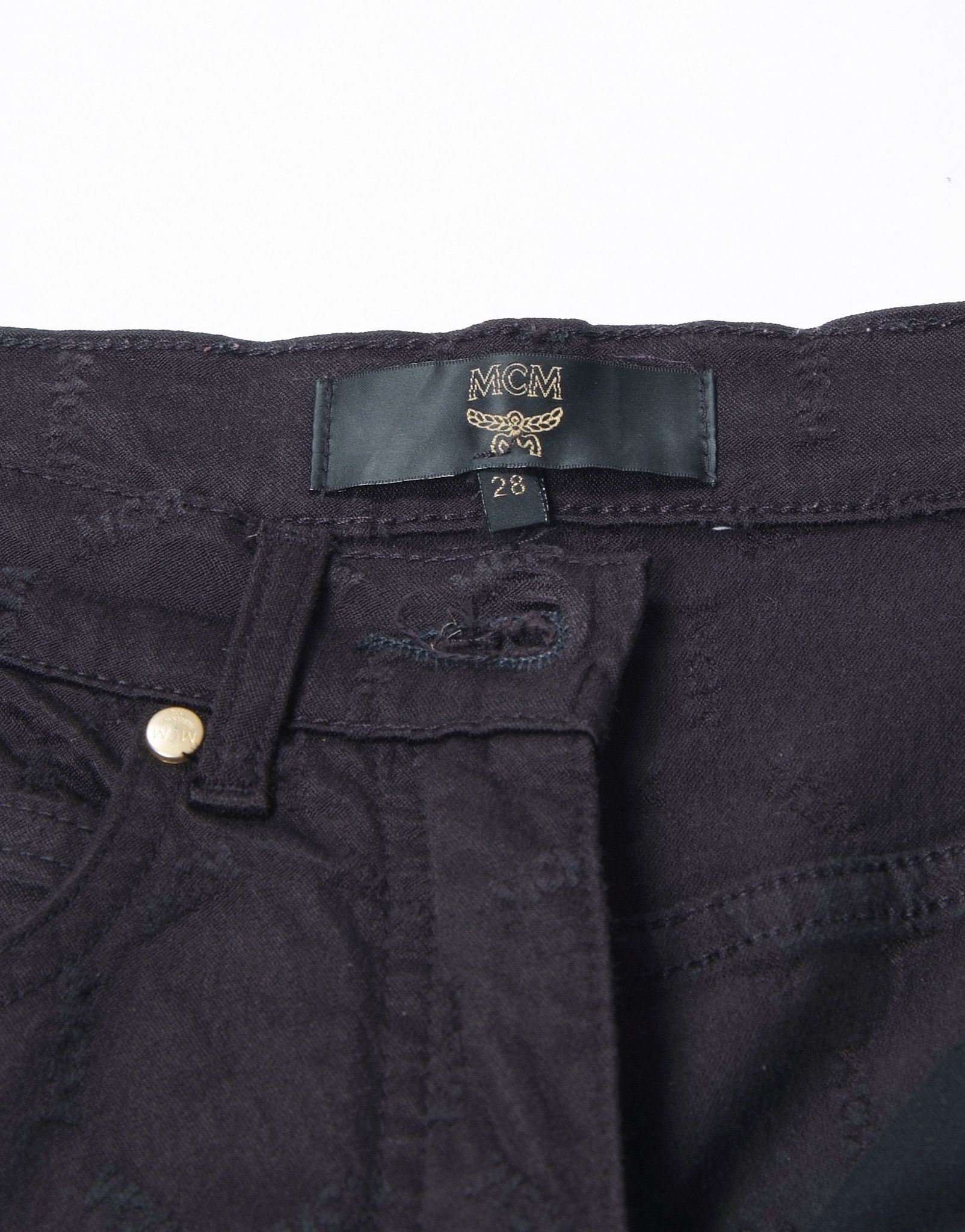 Vintage Vintage MCM Monogram Fullprint 2 Piece Jeans Set Size S / US 4 / IT 40 - 12 Thumbnail