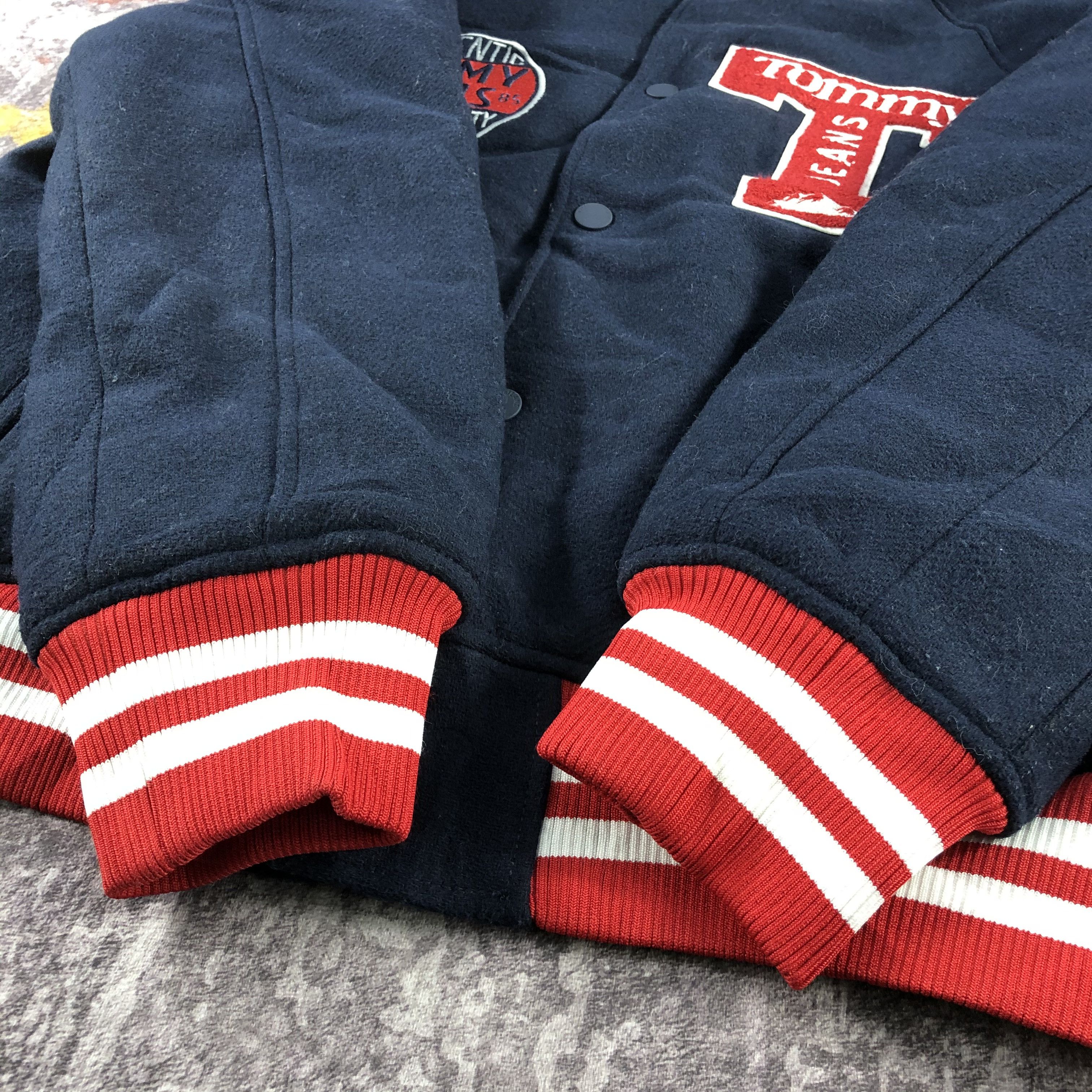 Tommy Hilfiger × Vintage Tommy Jeans Wool Varsity Jacket-M251 Size US M / EU 48-50 / 2 - 5 Thumbnail
