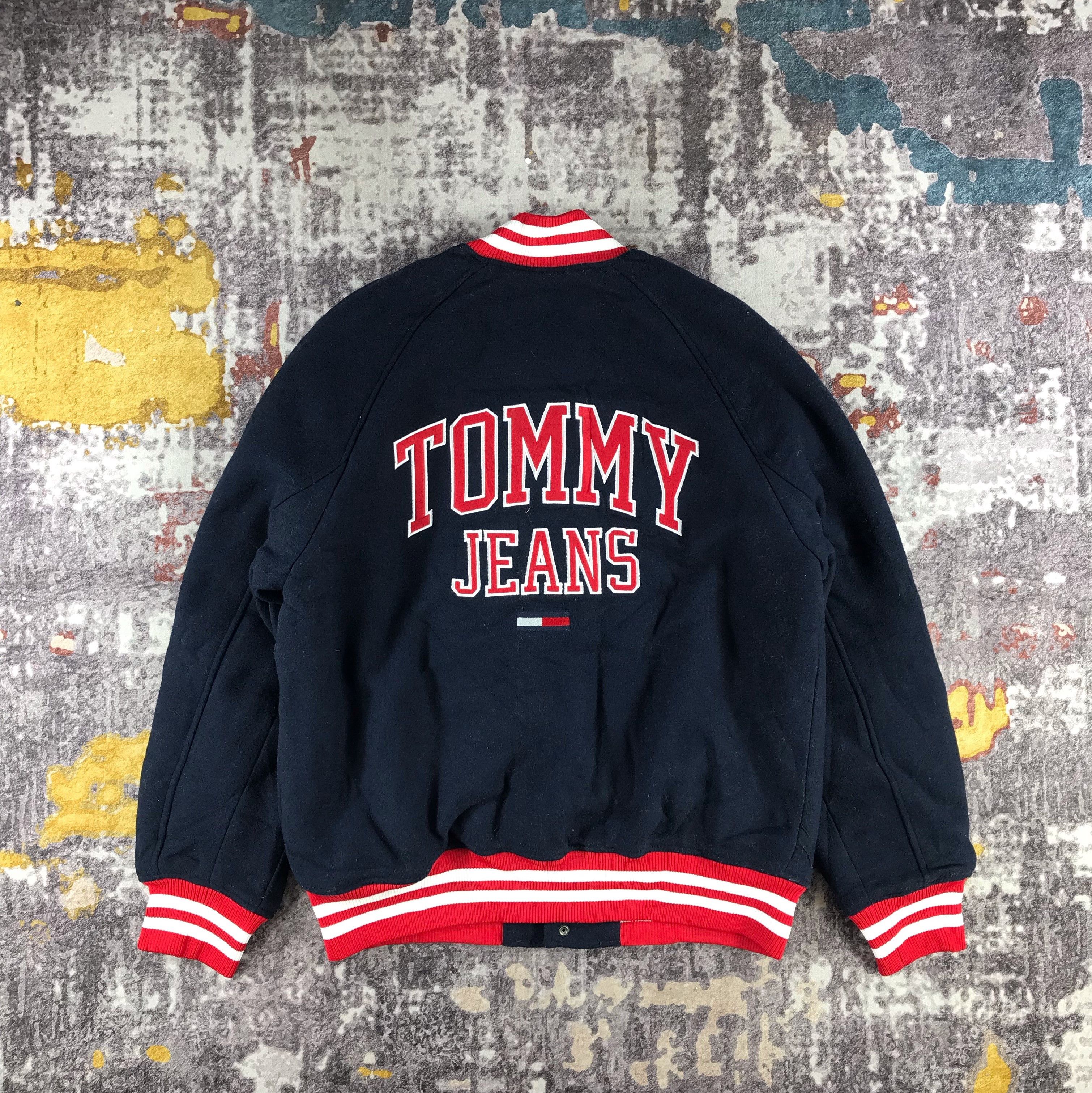Tommy Hilfiger × Vintage Tommy Jeans Wool Varsity Jacket-M251 Size US M / EU 48-50 / 2 - 2 Thumbnail