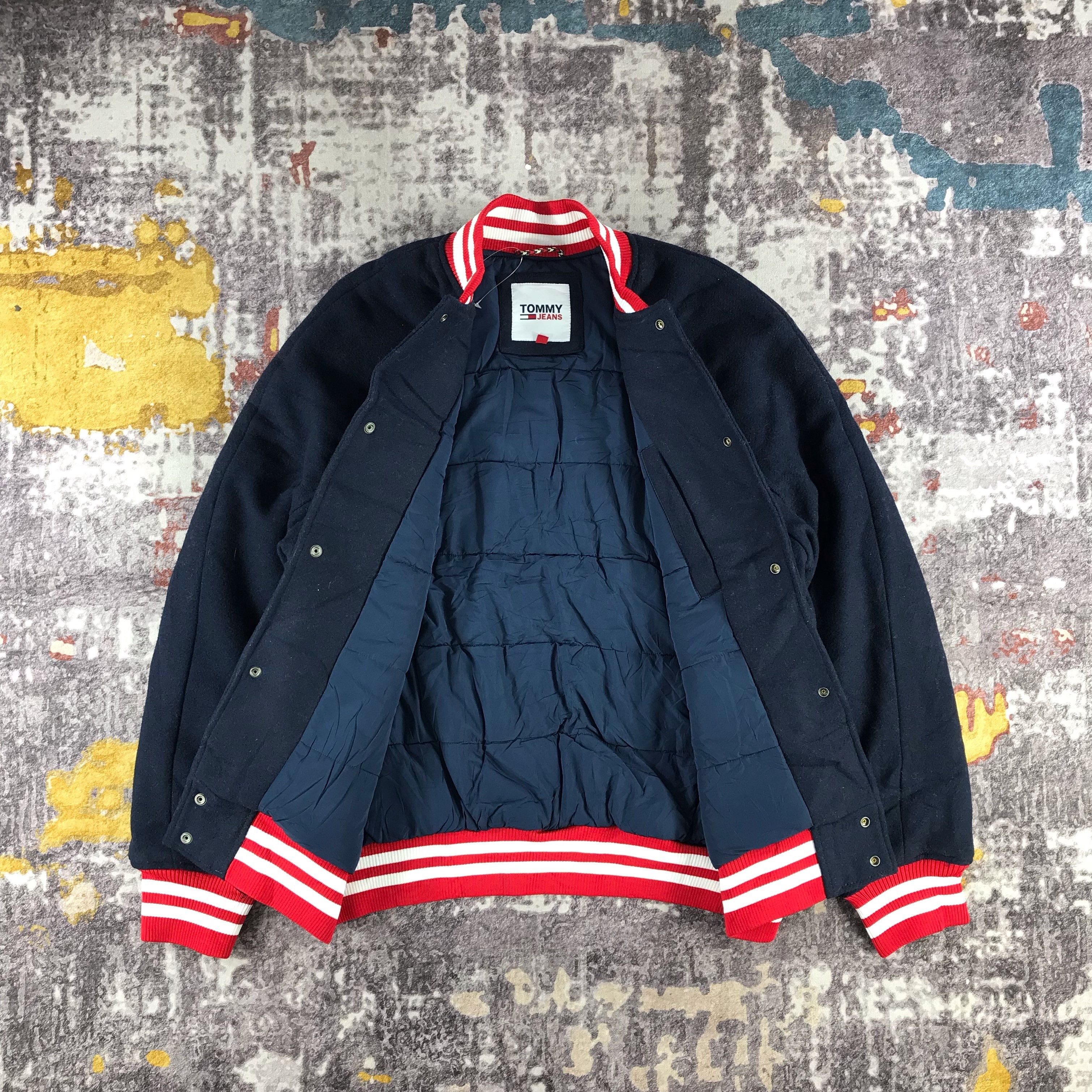 Tommy Hilfiger × Vintage Tommy Jeans Wool Varsity Jacket-M251 Size US M / EU 48-50 / 2 - 3 Thumbnail