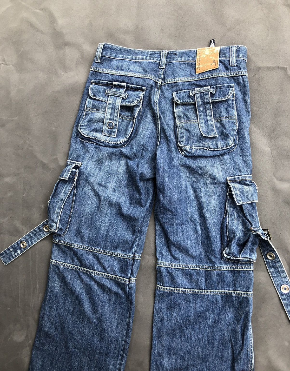 Japanese Brand ZERO GRAVITY BONDAGE DENIM CYBER PANTS Size US 33 - 5 Thumbnail