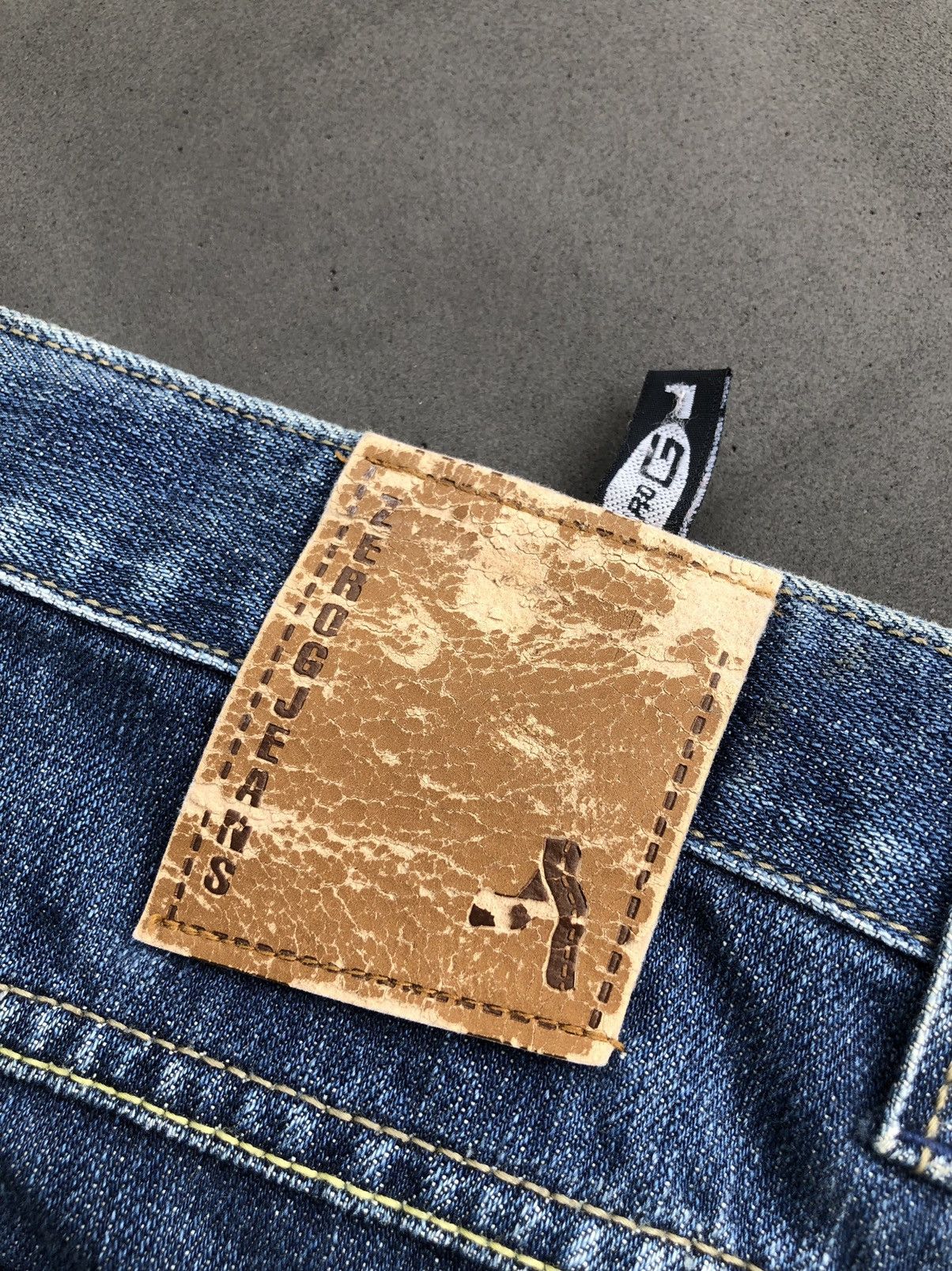 Japanese Brand ZERO GRAVITY BONDAGE DENIM CYBER PANTS Size US 33 - 11 Thumbnail