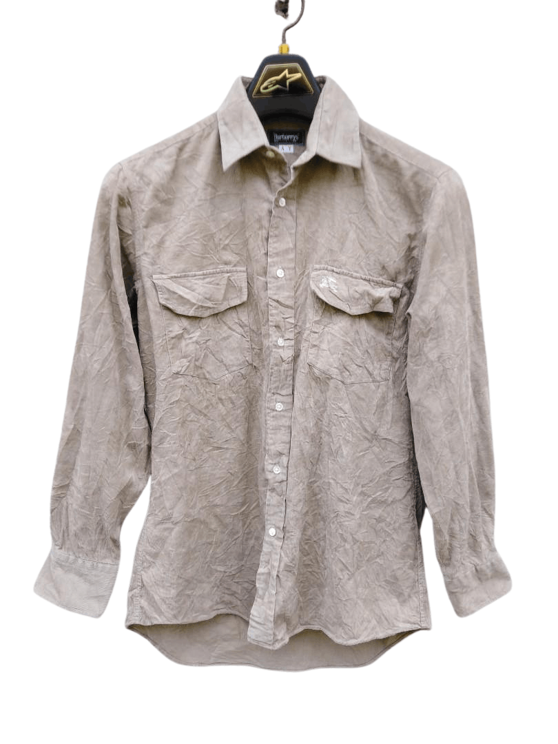 Burberry Burberrys Japan Corduroy Shirt AY Tag Size US M / EU 48-50 / 2 - 1 Thumbnail