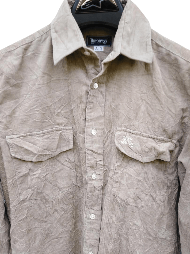 Burberry Burberrys Japan Corduroy Shirt AY Tag Size US M / EU 48-50 / 2 - 2 Thumbnail