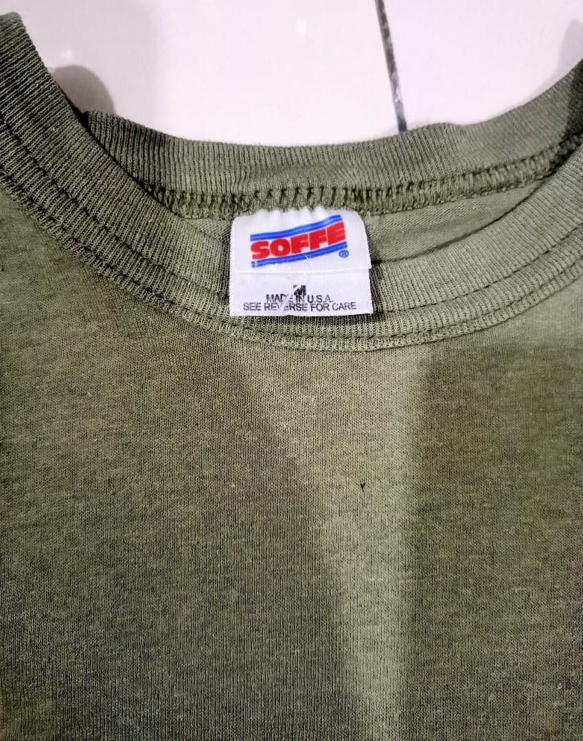 Vintage Vintage Army Plain Shirt by Soffe Size US M / EU 48-50 / 2 - 2 Thumbnail
