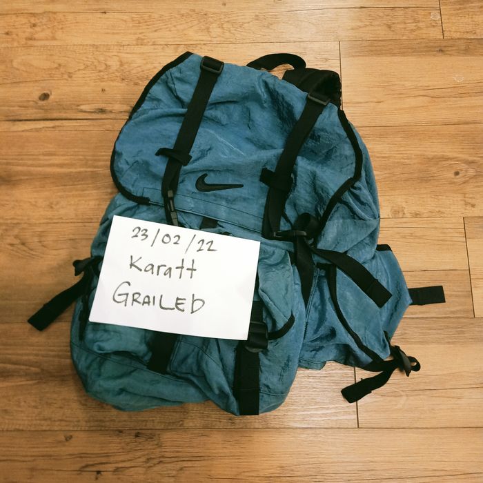 Nike 1990s Vintage Nike Blue Nylon Parachute Backpack | Grailed