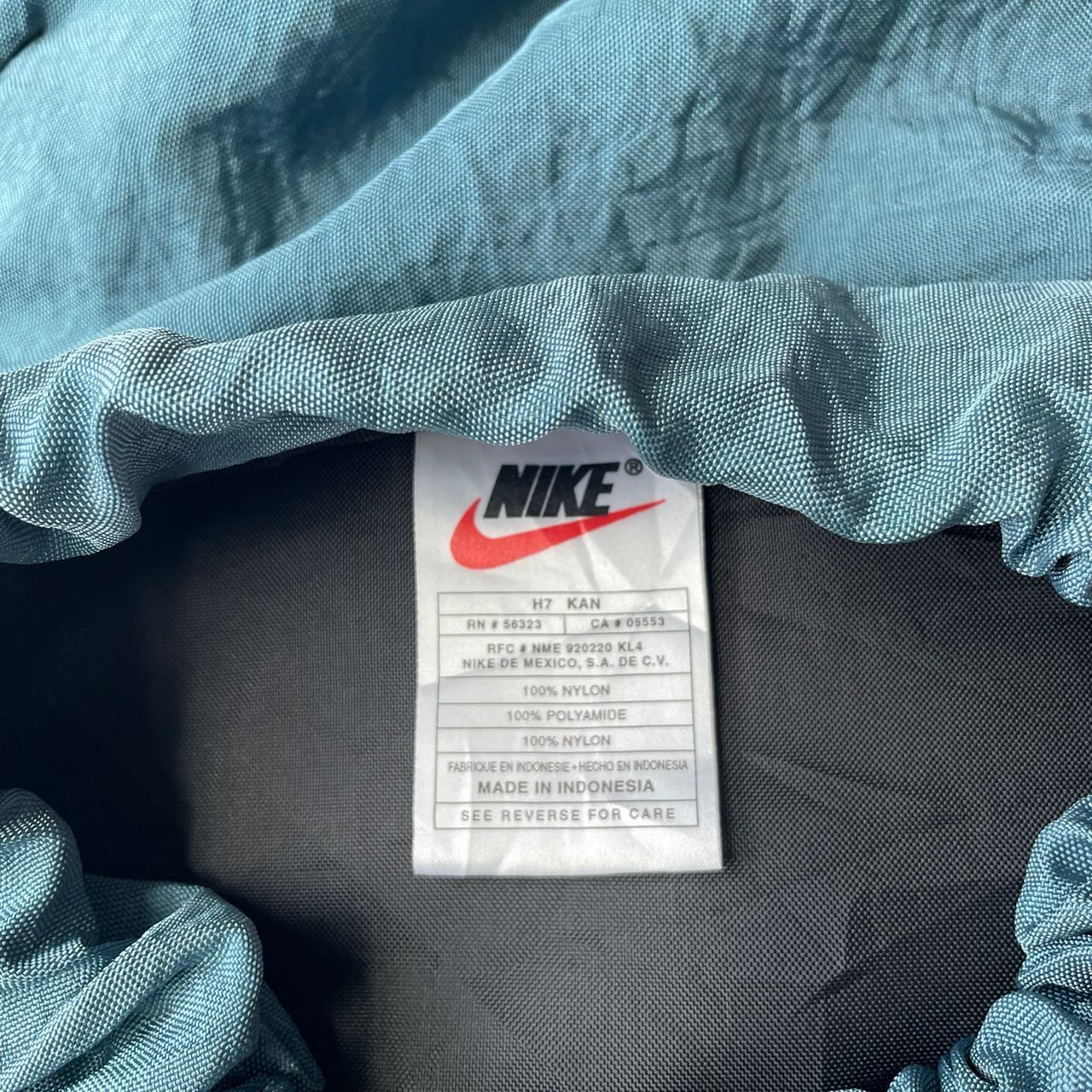 Nike × Vintage 1990s Vintage Nike Blue Nylon Parachute Backpack Size ONE SIZE - 3 Thumbnail