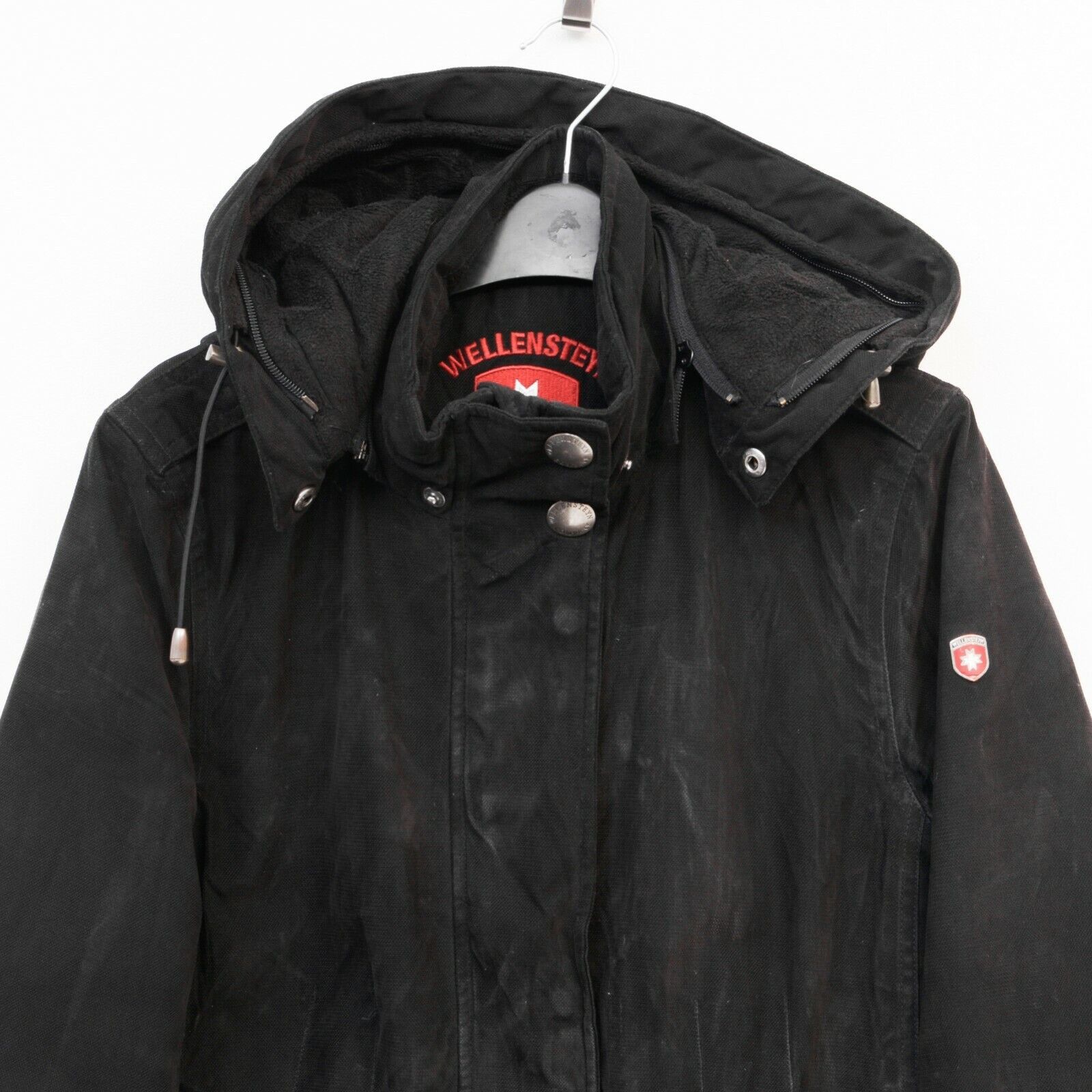 Wellensteyn Darling Parka Jacket Hooded Coat Top Black Waterproof Long Size S / US 4 / IT 40 - 3 Thumbnail