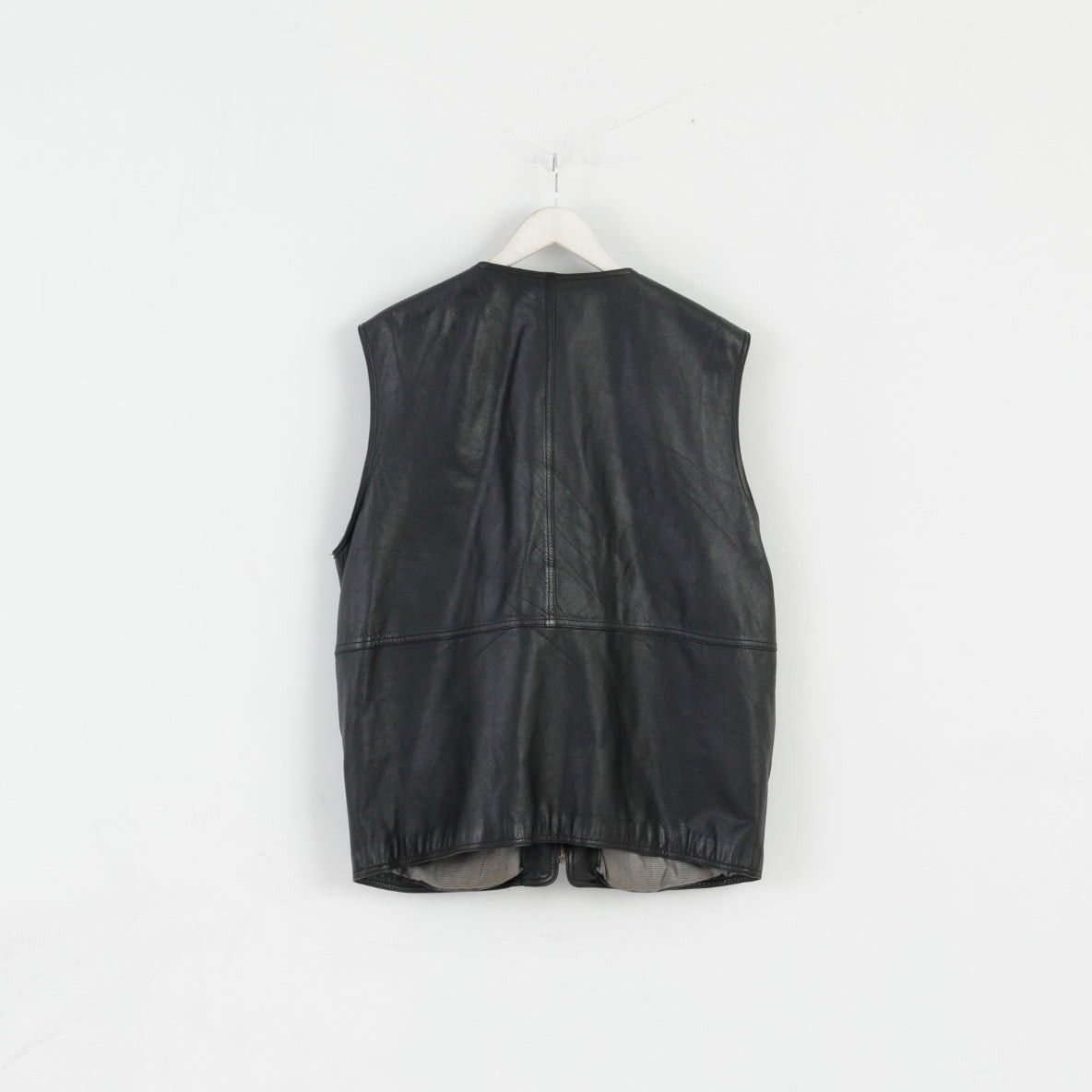 Vintage Trapper Original Leatherwear Men 54 L Vest Black 3285 Size US L / EU 52-54 / 3 - 7 Thumbnail